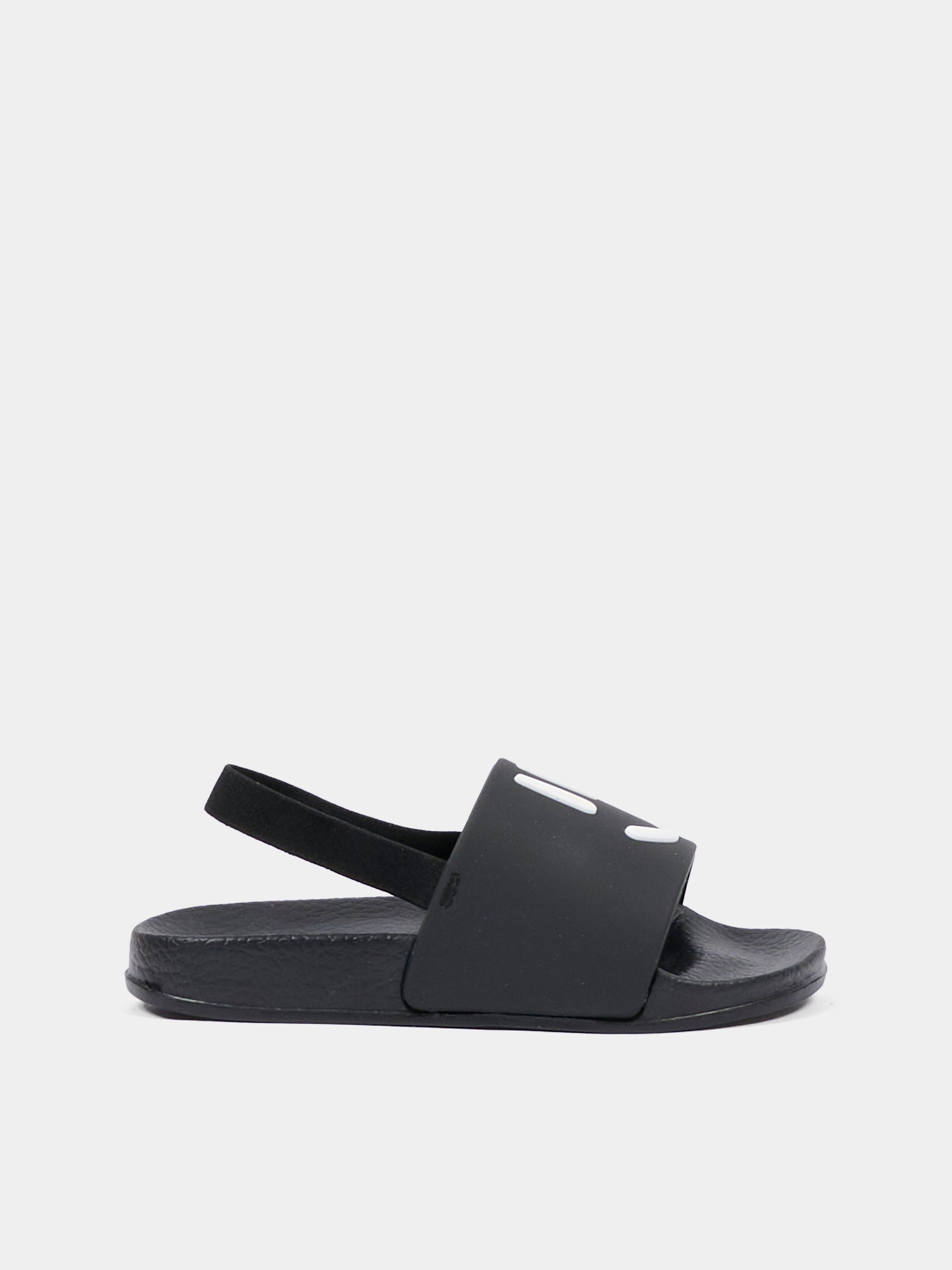 Ciabatte Zhappy nere per bambini con smile,Molo,7S26U201 0099