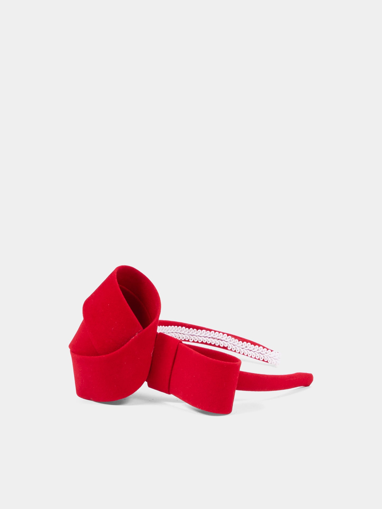 Cerchietto Dorothy rosso per bambina con fiocco intrecciato,Nennè Studio,DOROTHY ROSSO