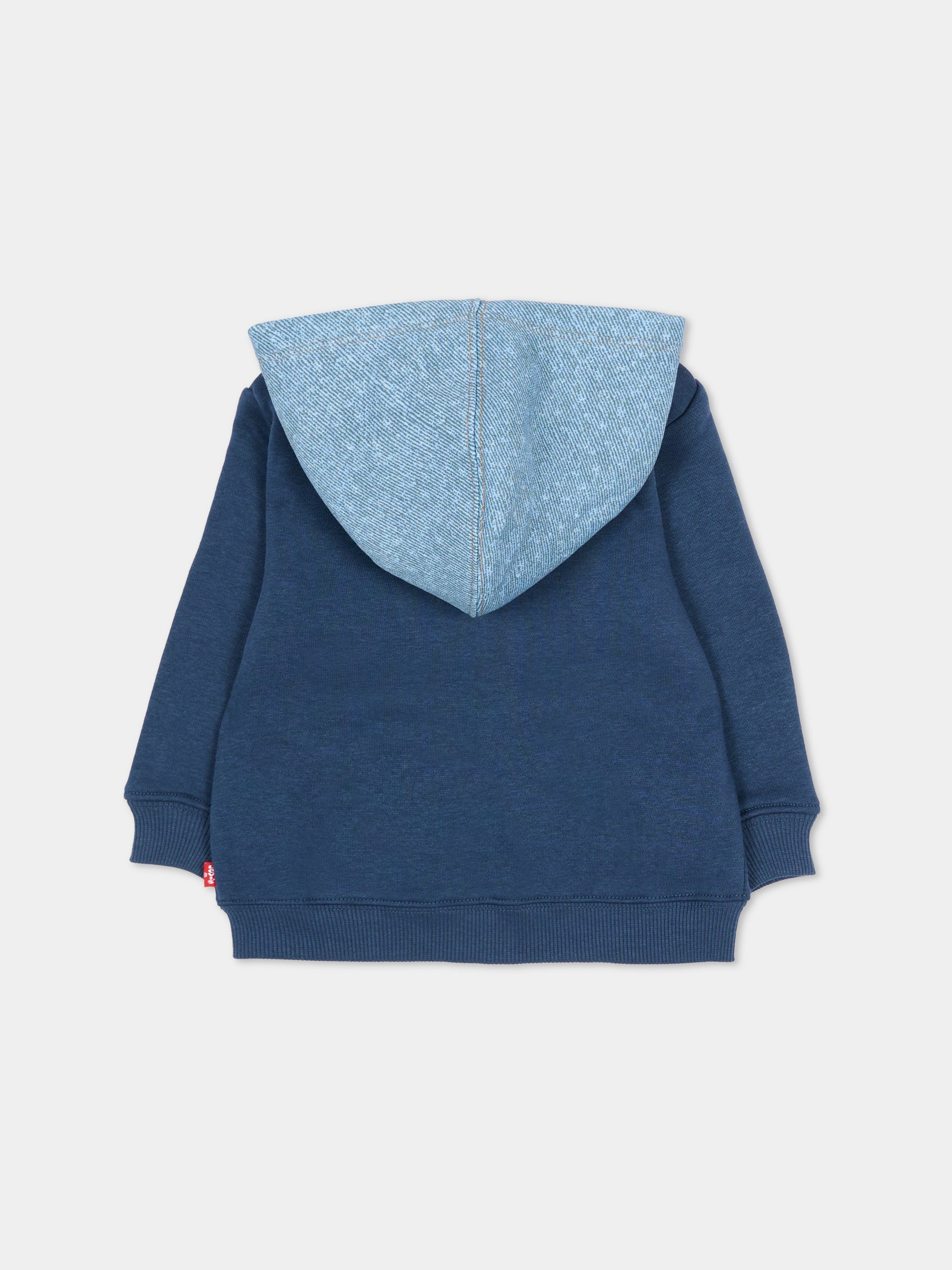 Felpa blu per neonato con logo ricamato,Levi's Kids,6EN725 UF3