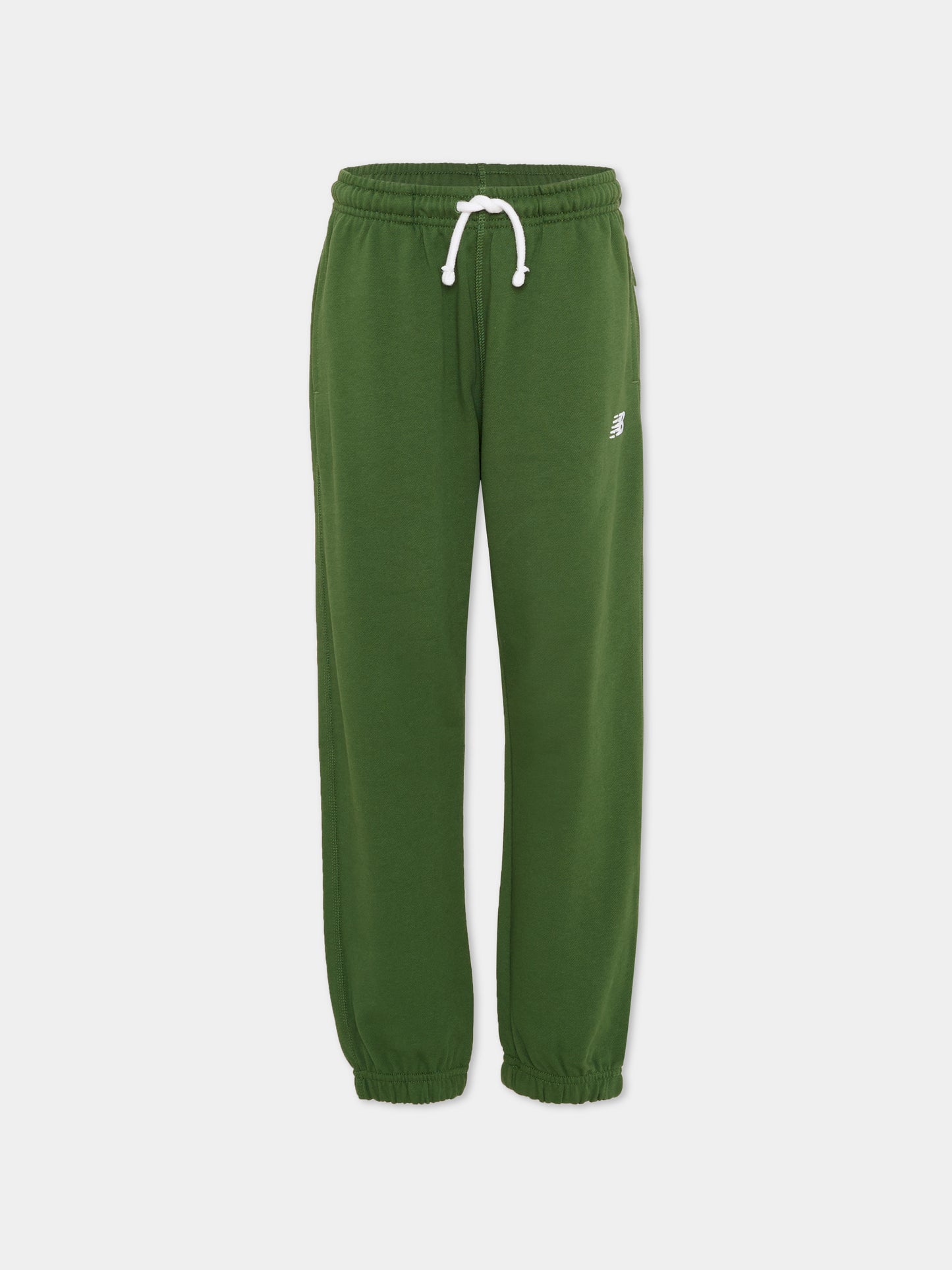 Pantaloni verdi per bambini con logo,New Balance,LAKB0060 DAE