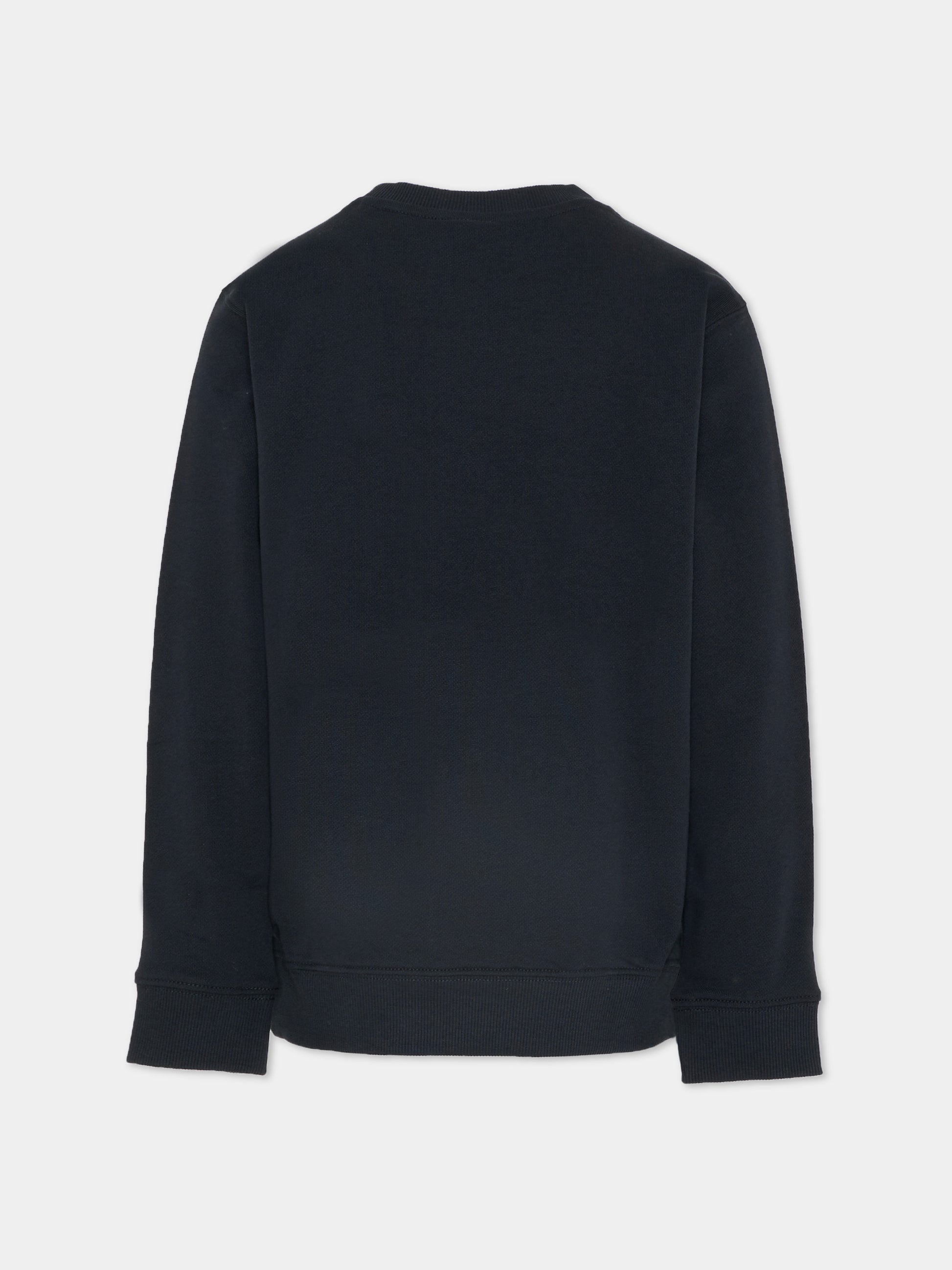 Felpa nera per bambini con logo,New Balance,LAKB0269 BK