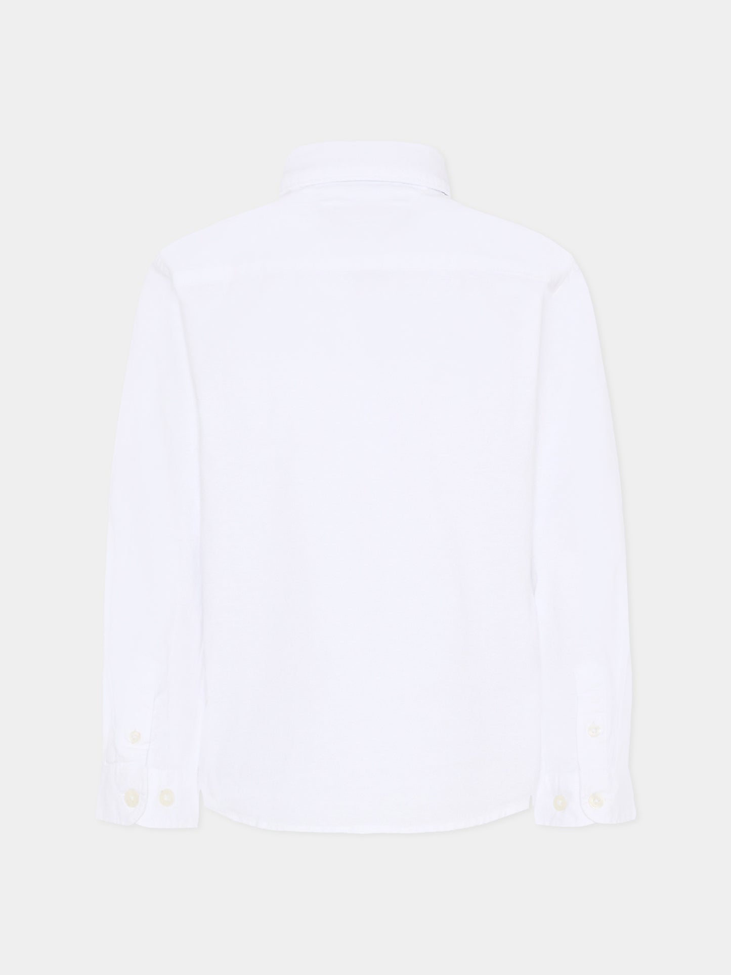 Camicia bianca per bambino con bandierina,Tommy Hilfiger Junior,KB0KB06964 YBR