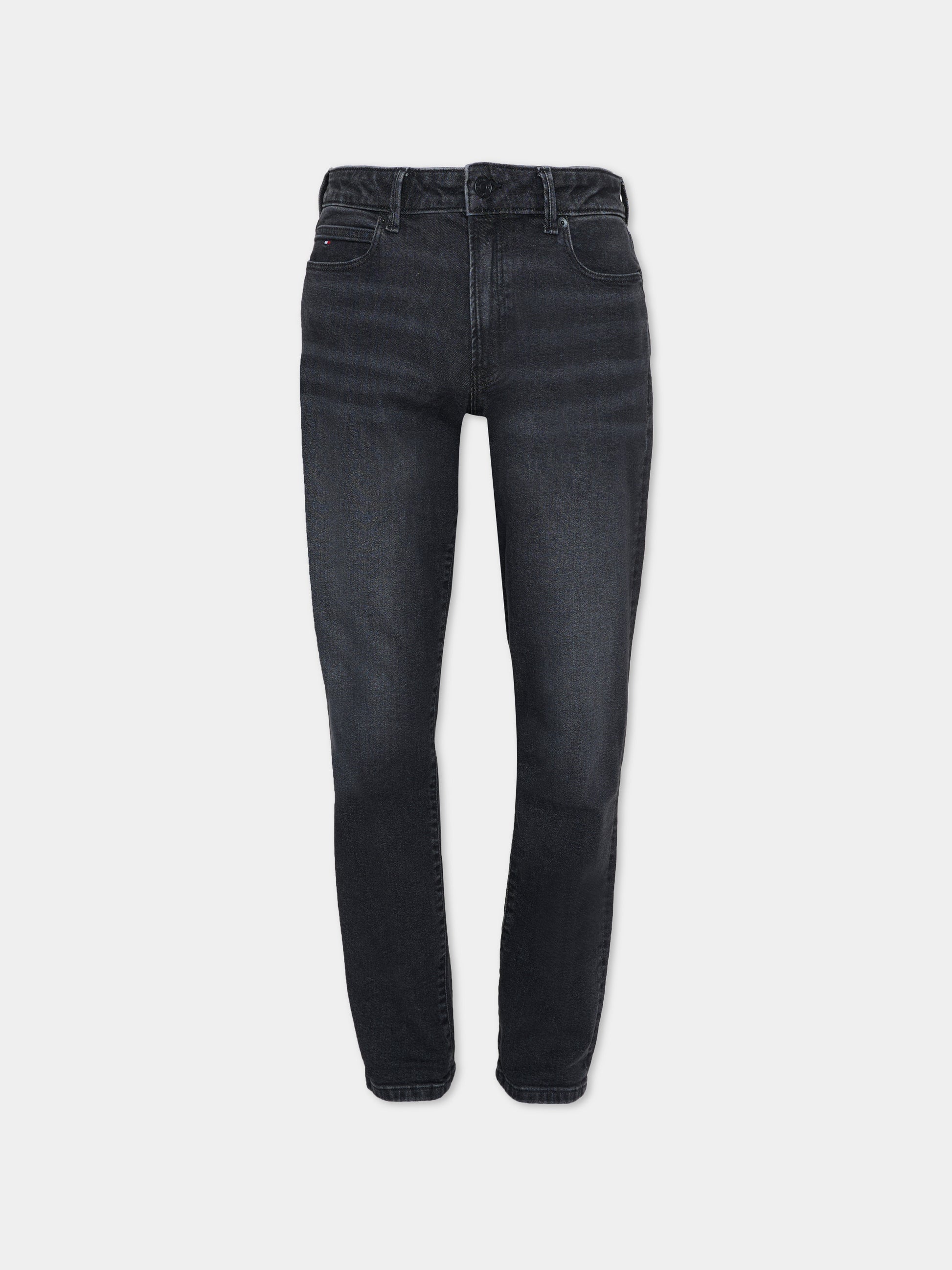 Jeans denim per bambino con bandierina,Tommy Hilfiger Junior,KB0KB09919 1BY