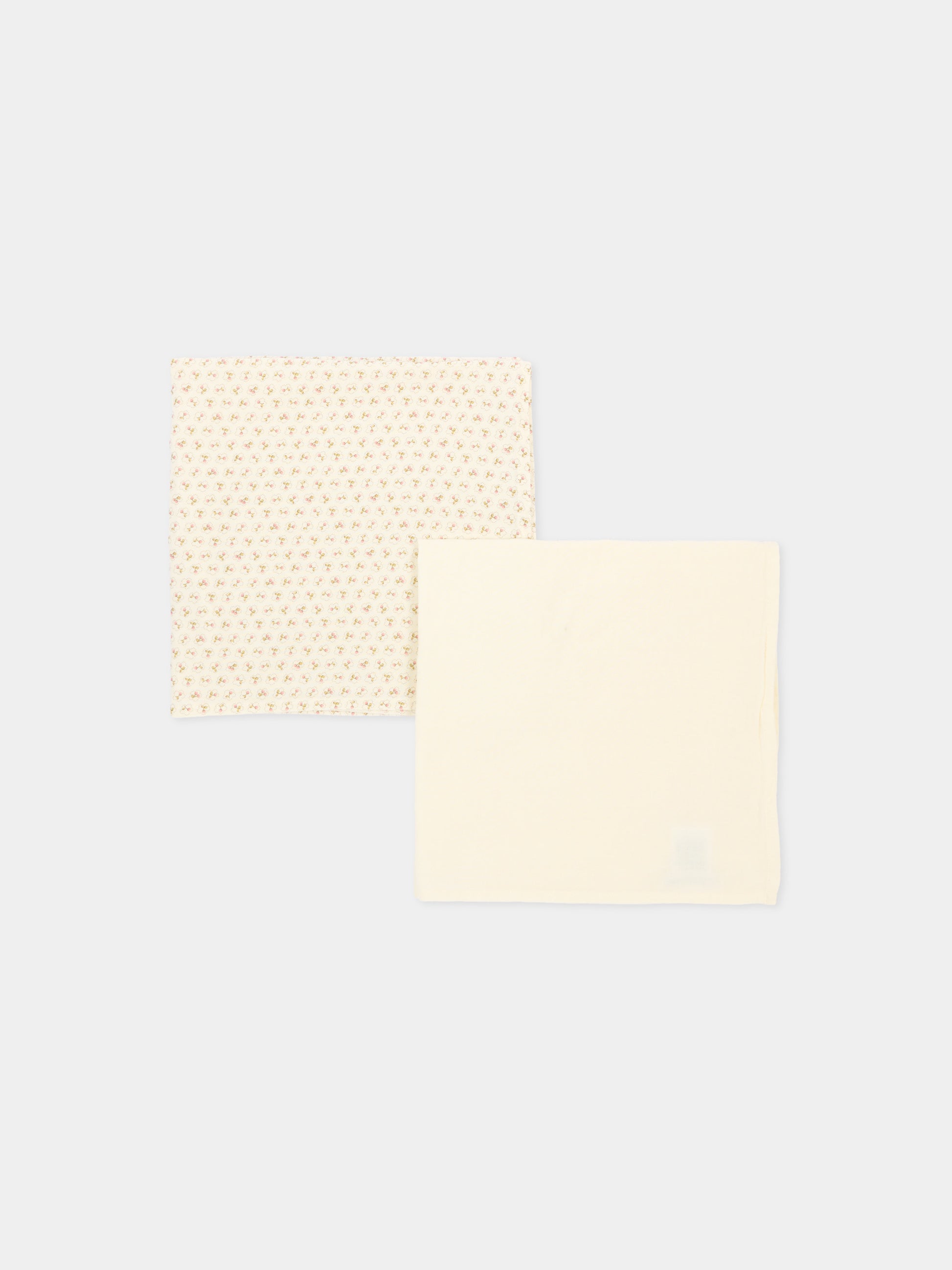 Coperte avorio per neonata con micro-fiori,Bonpoint,W06NACW00002 624