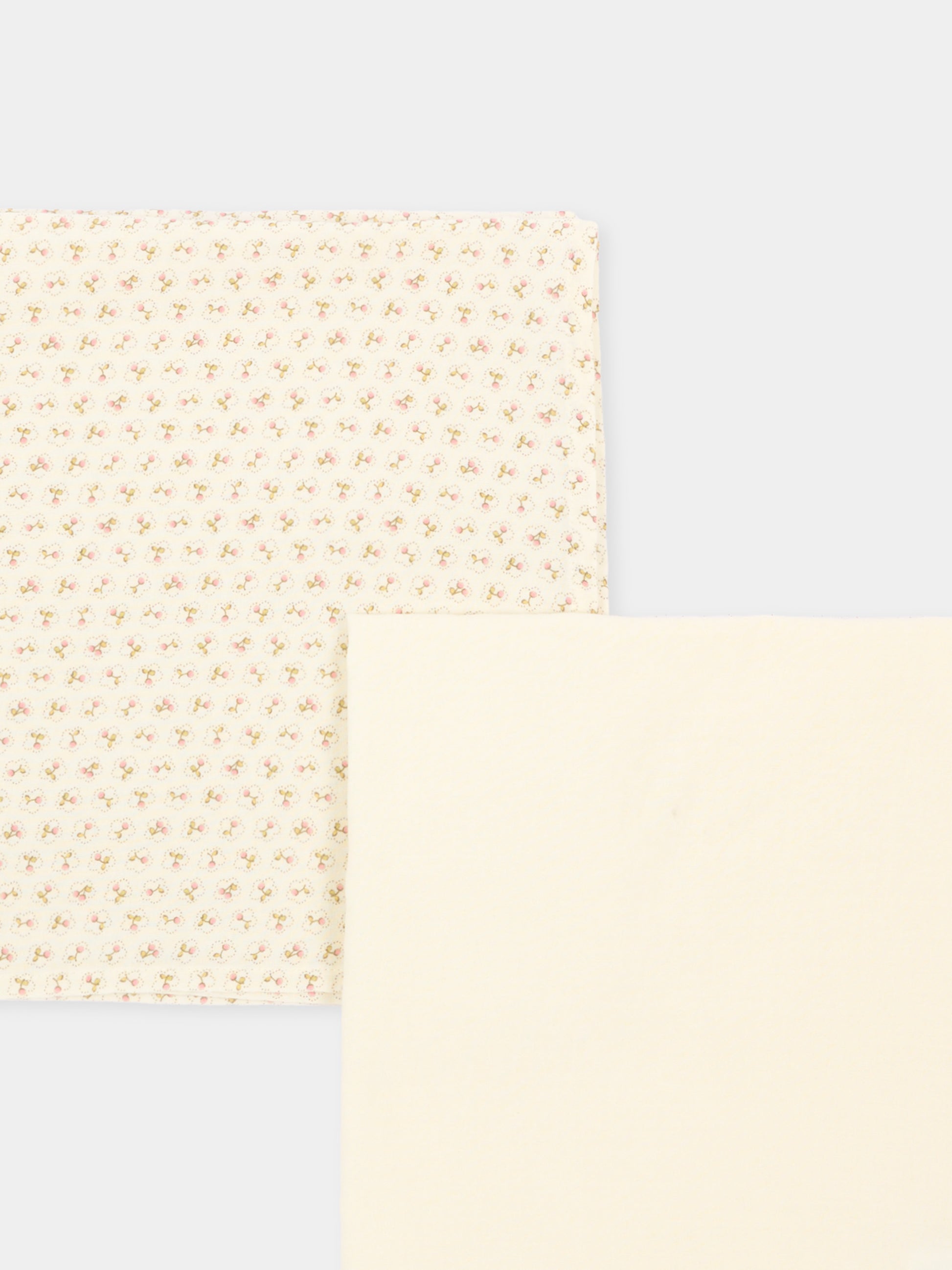 Coperte avorio per neonata con micro-fiori,Bonpoint,W06NACW00002 624