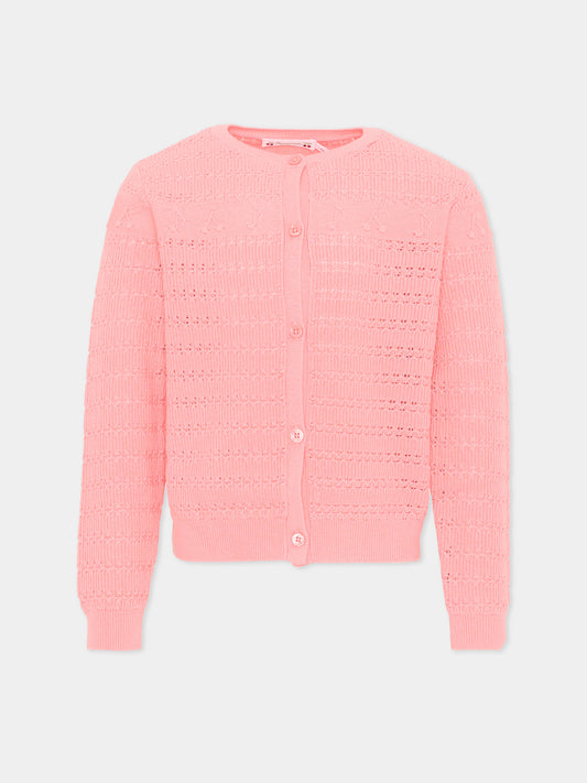 Cardigan rosa per bambina,Bonpoint,P06GCAK00001 028A