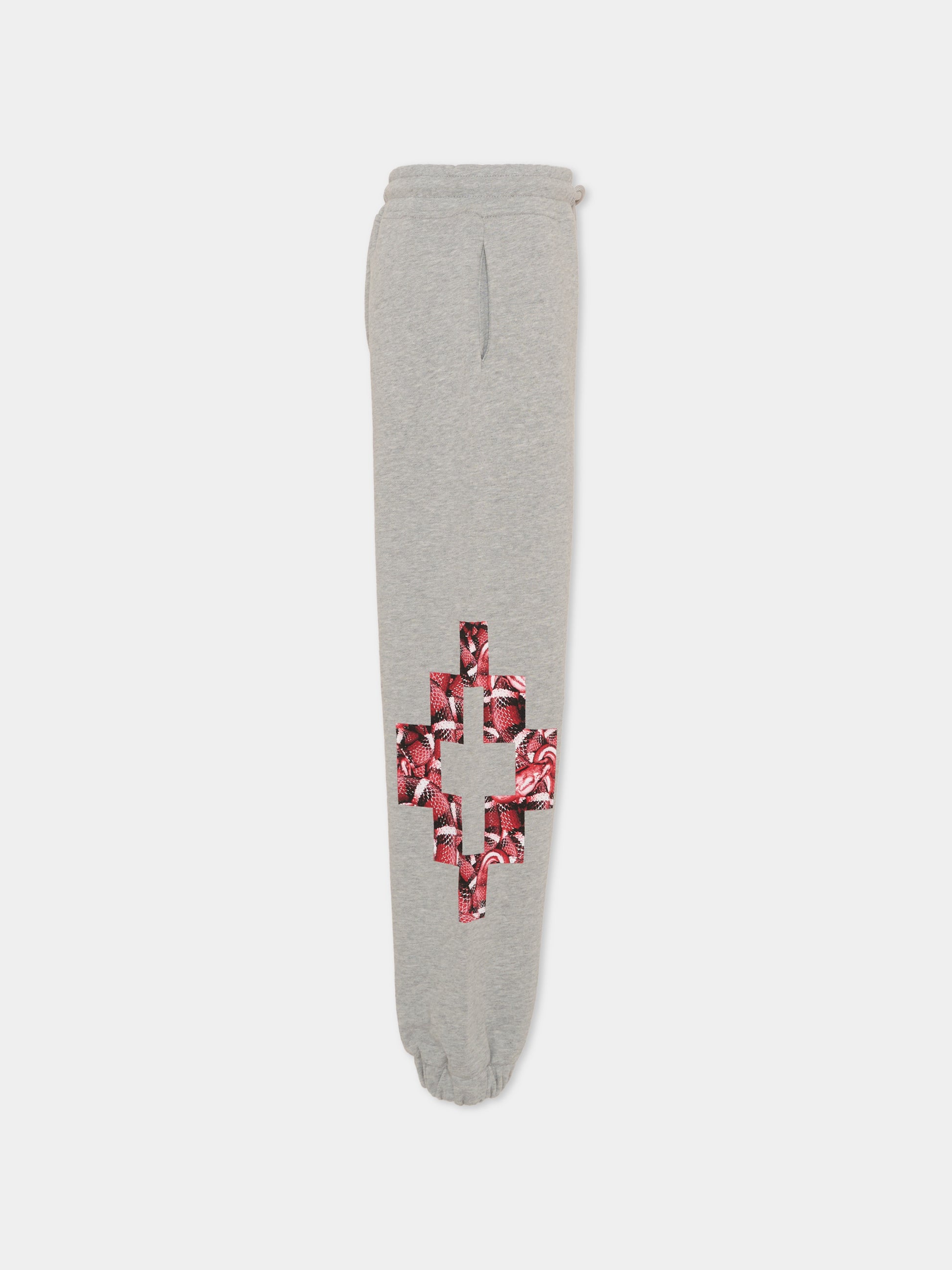 Pantaloni grigi per bambino con serpente,County Of Milan Kids,F5CMJBFP044 101