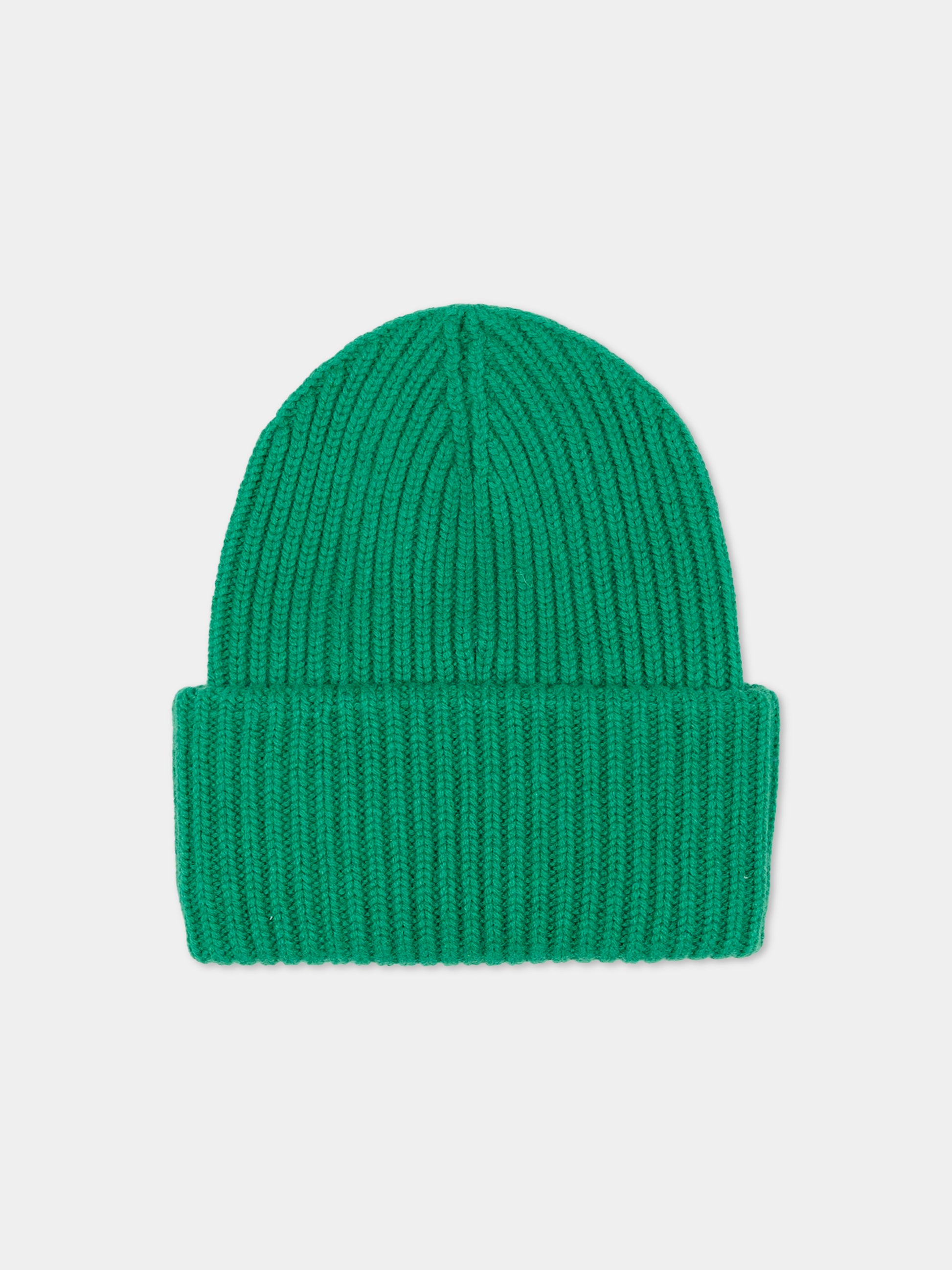 Berretto verde per bambini con logo,Mc2 Saint Barth,BRR0001 00813E