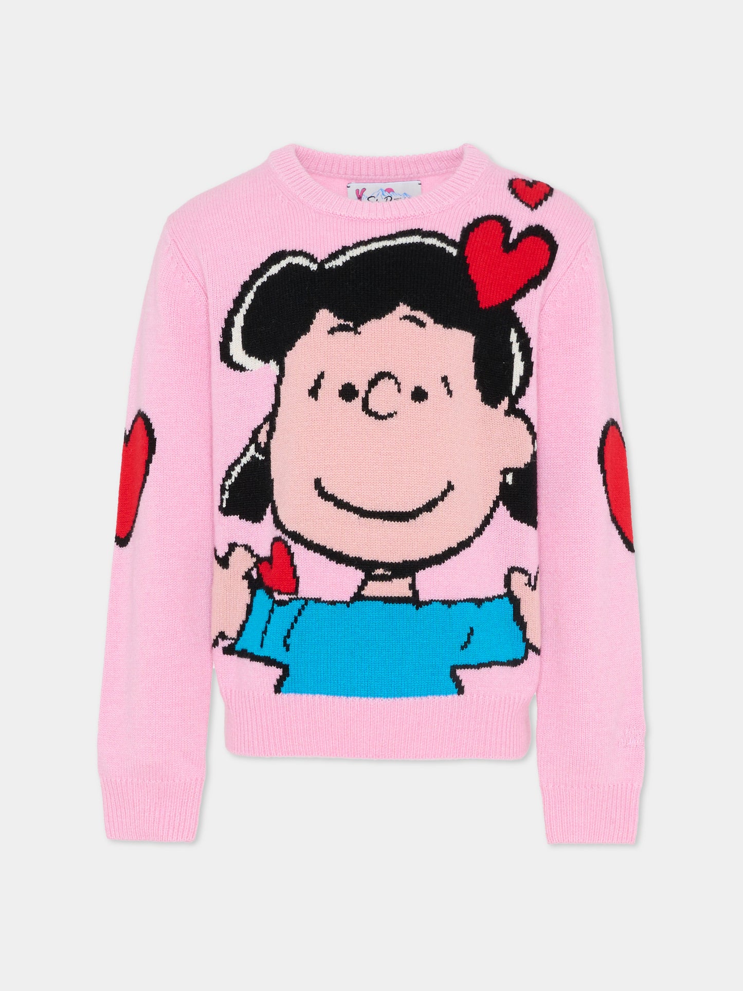Maglione rosa per bambina con Mafalda,Mc2 Saint Barth,PRC0001 00613G