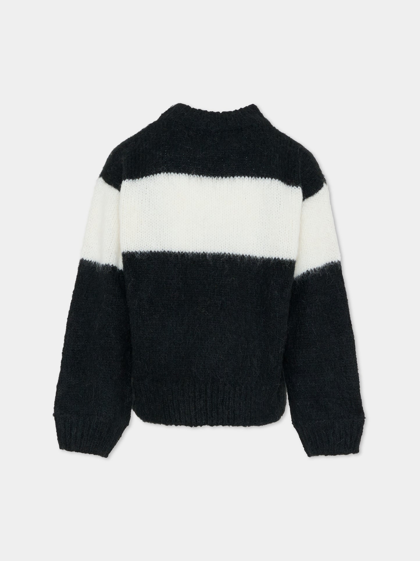 Maglione nero per bambina con scritta,Mc2 Saint Barth,DANY003 00525E