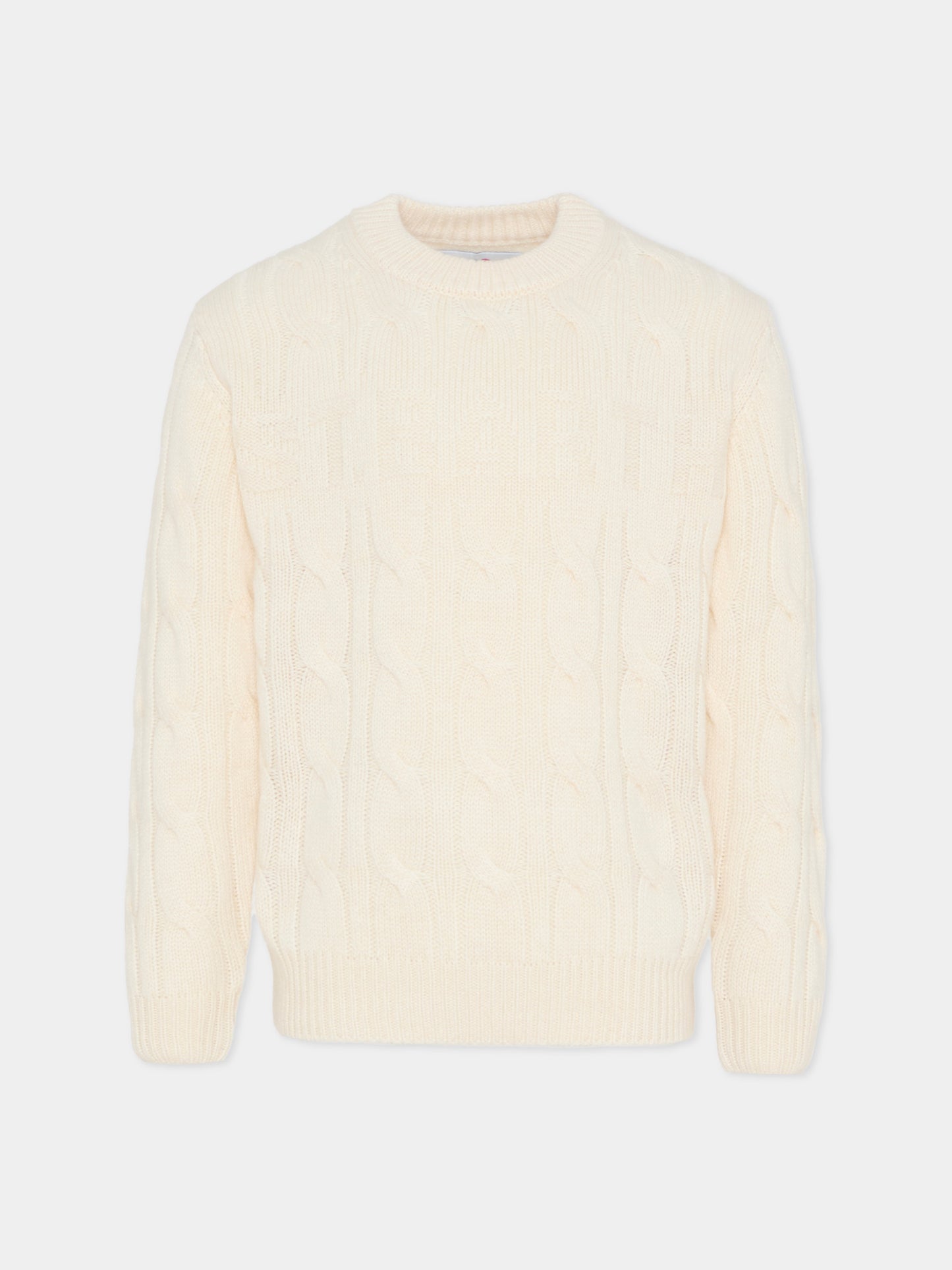 Maglione avorio per bambini con logo,Mc2 Saint Barth,MRC0001 00303G