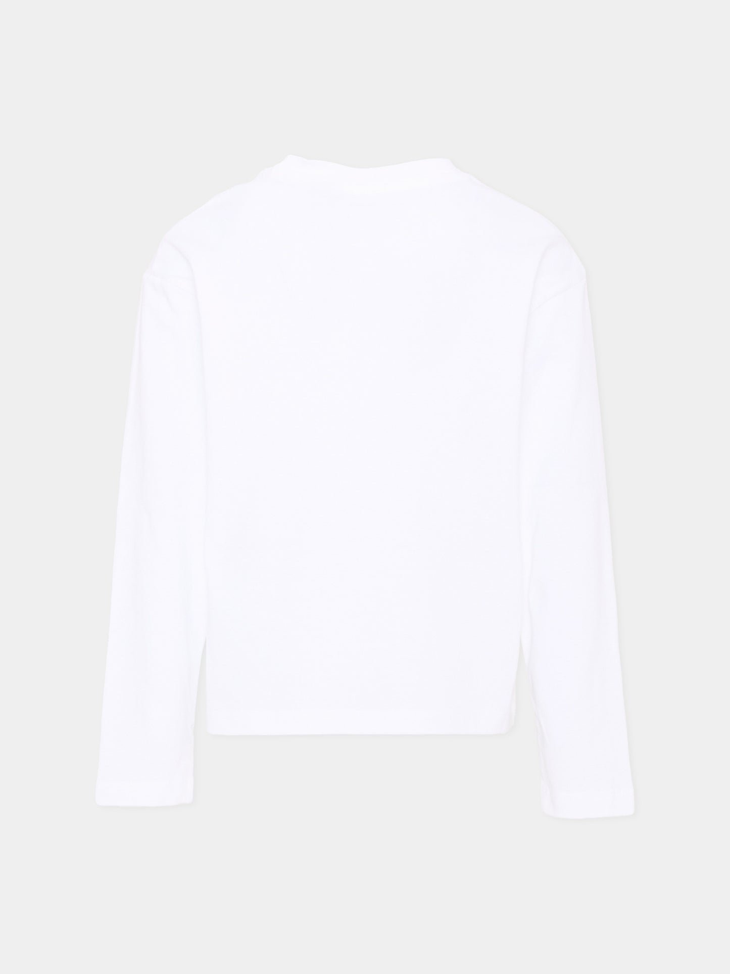 T-shirt bianca per bambini con logo,Calvin Klein Kids,LV1CKTJA17 YAF