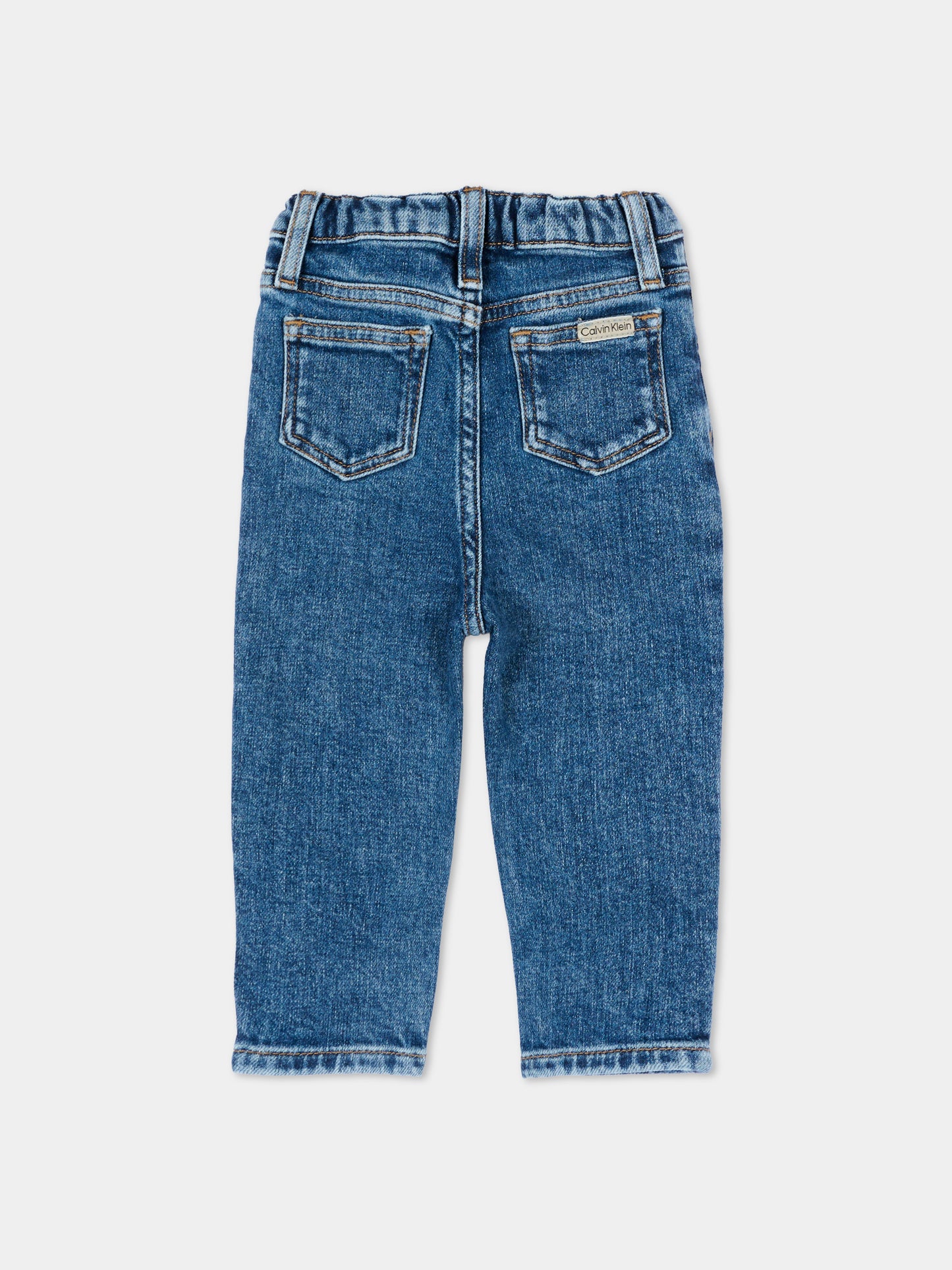 Jeans denim per neonati con logo,Calvin Klein Kids,LV1CKTJC50 1BJ