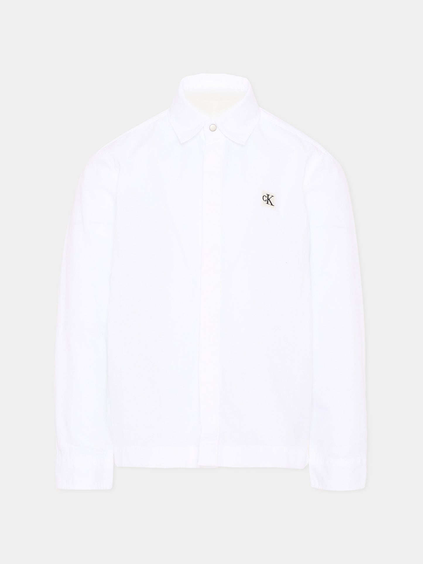 Camicia bianca per bambino con logo,Calvin Klein Kids,LVCKTJB19B YAF