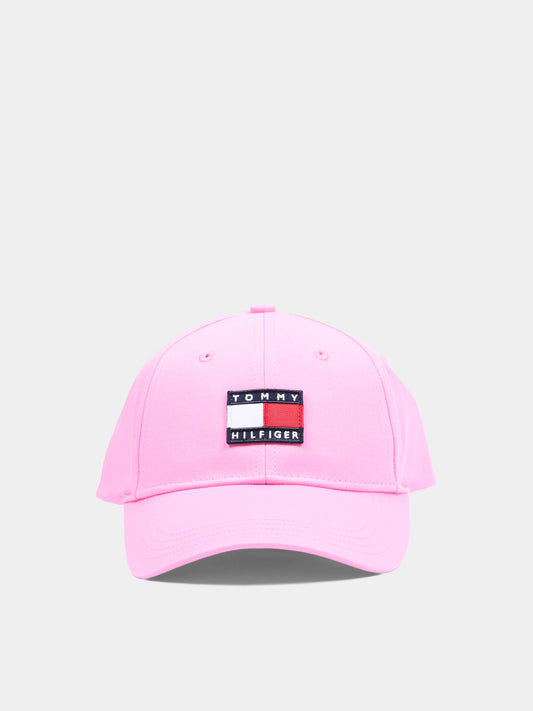 Cappello rosa per bambina con logo,Tommy Hilfiger Junior,KA0KA00033 TOU