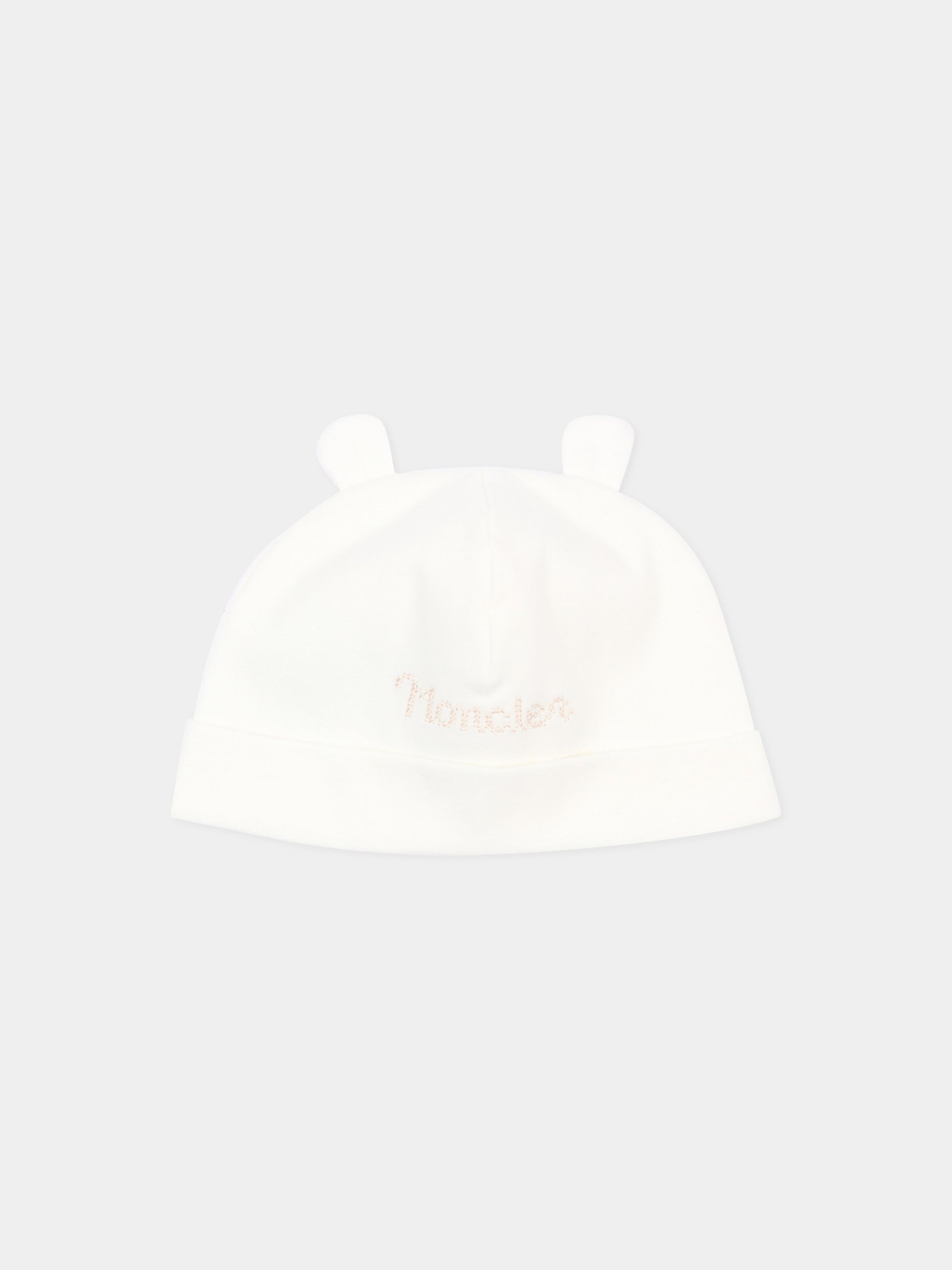 Set body avorio per neonati con renna,Moncler Kids,L2951 8P00002 8392E 034