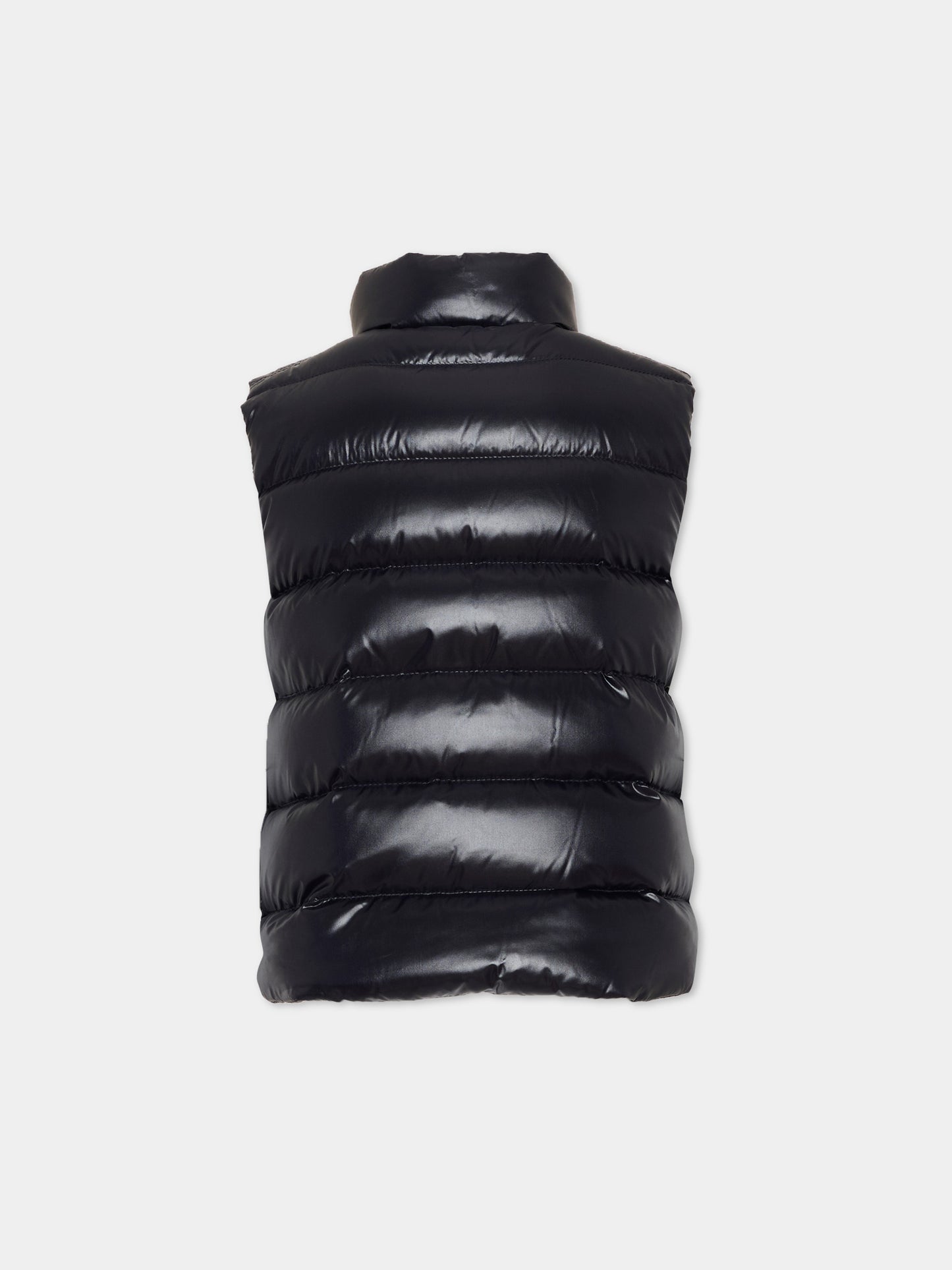 Gilet blu Tib per bambino con logo,Moncler Kids,L2954 1A12620 68950 742