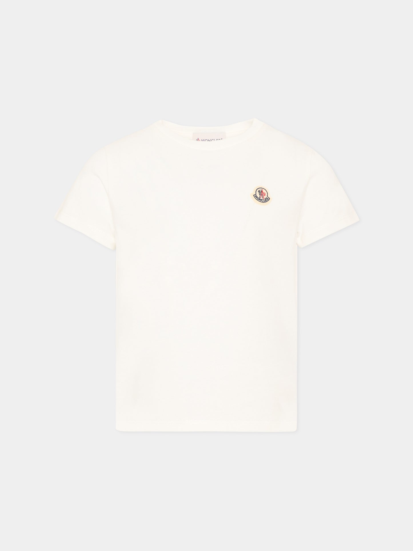 T-Shirt multicolor per bambina set 3 pezzi con logo,Moncler Kids,L2954 8C00016 89AT9 3P2