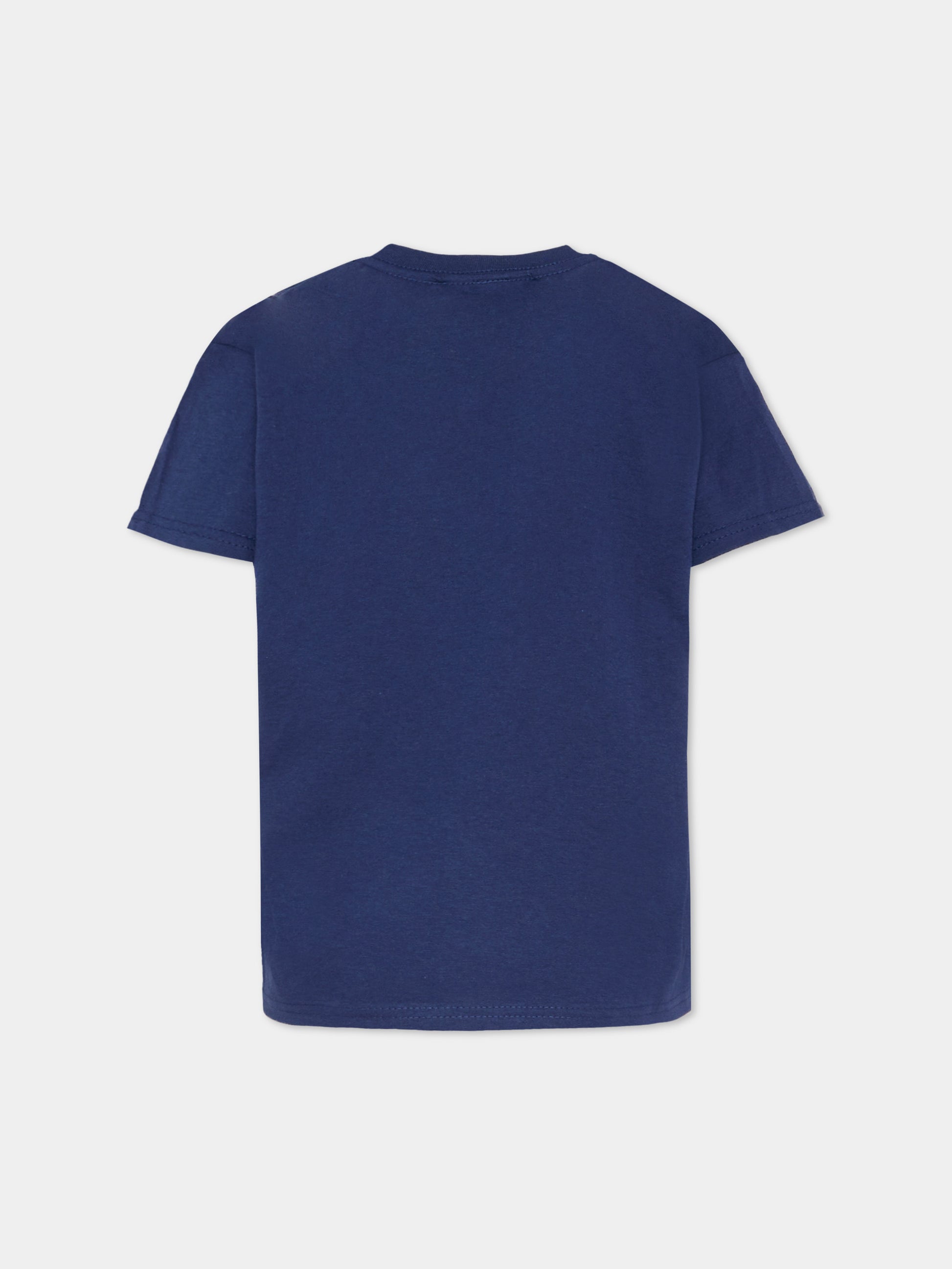 T-shirt blu per bambino con Looney Tunes,J'adore Napoli,J'ADORE NAPOLI LOONEY TUNES T-SHIRT KIDS BLUE