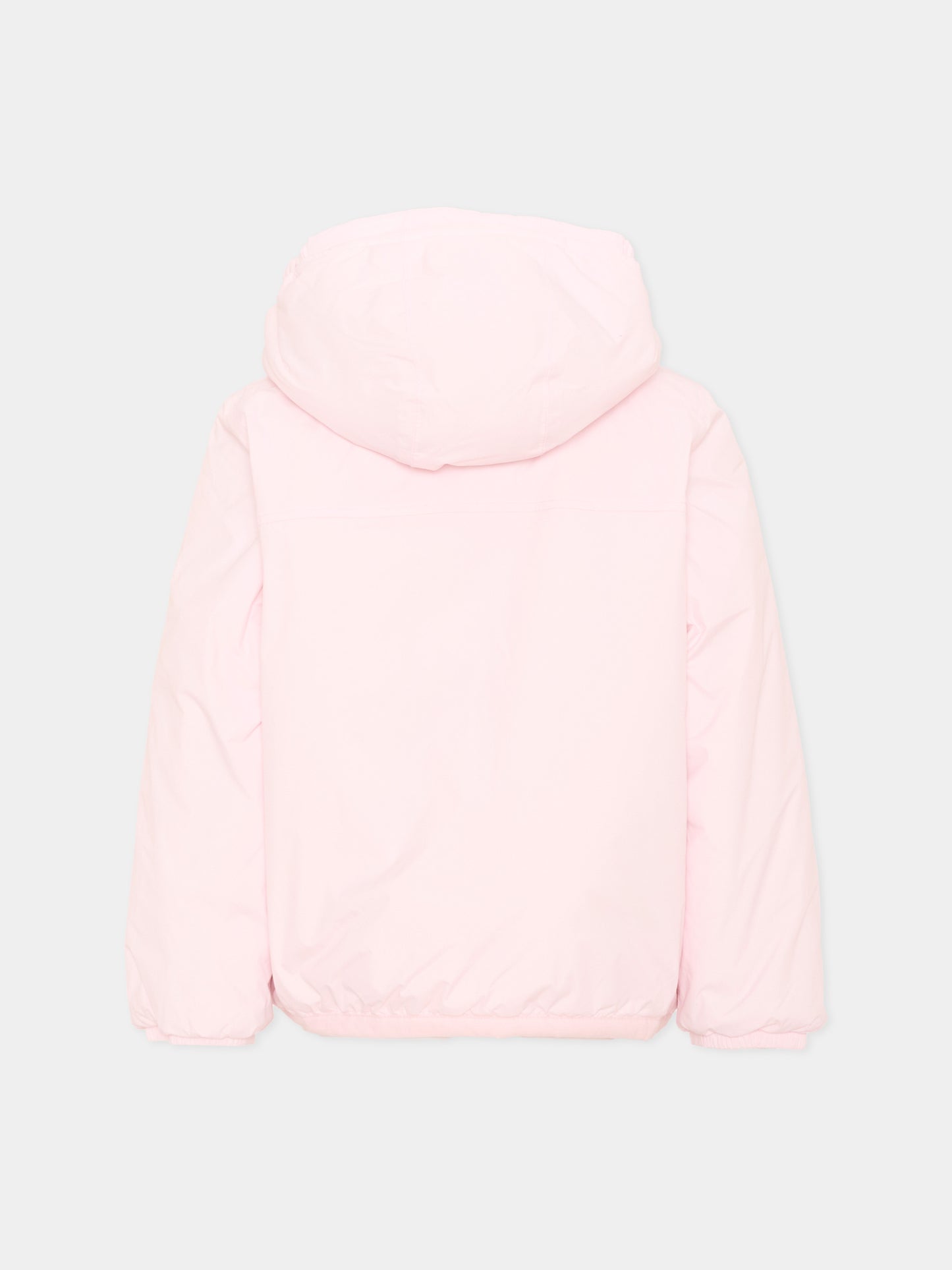 Piumino rosa Claude Orsetto per bambina con logo,K-way,K7142TW W4U
