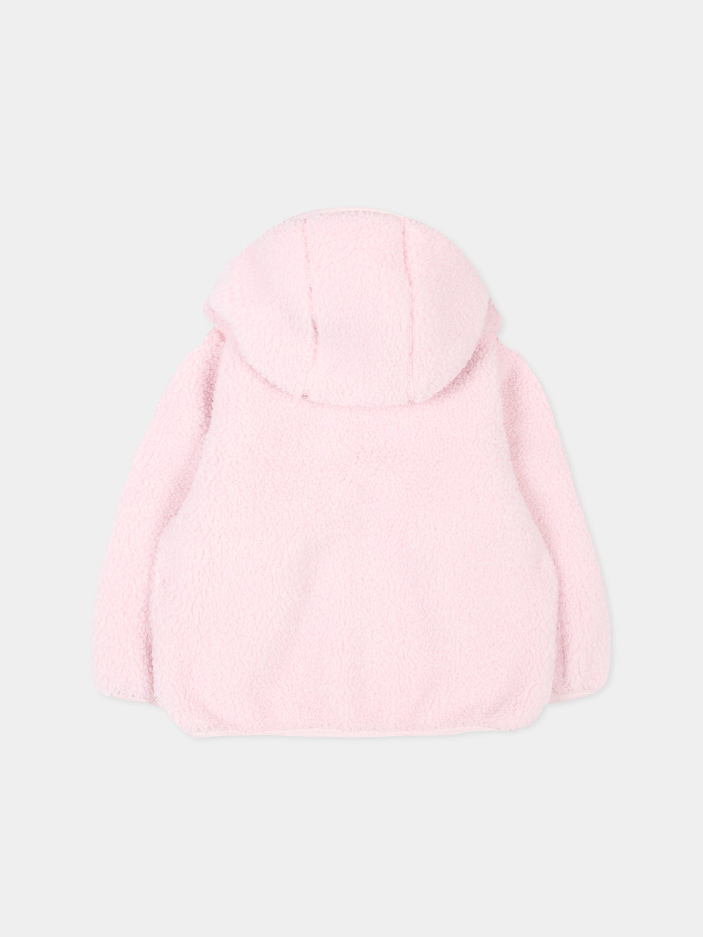 Ecopelliccia rosa Janne Polar per neonata con logo,K-way,K41478W W4U