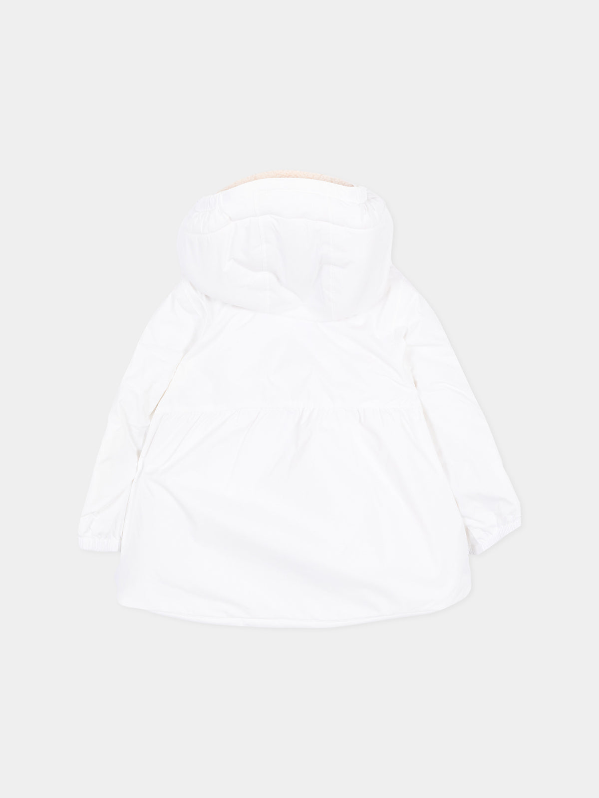 Piumino bianco Le Vrai 4.0 Claudine Orsetto per neonati con logo,K-way,K2134VW 490