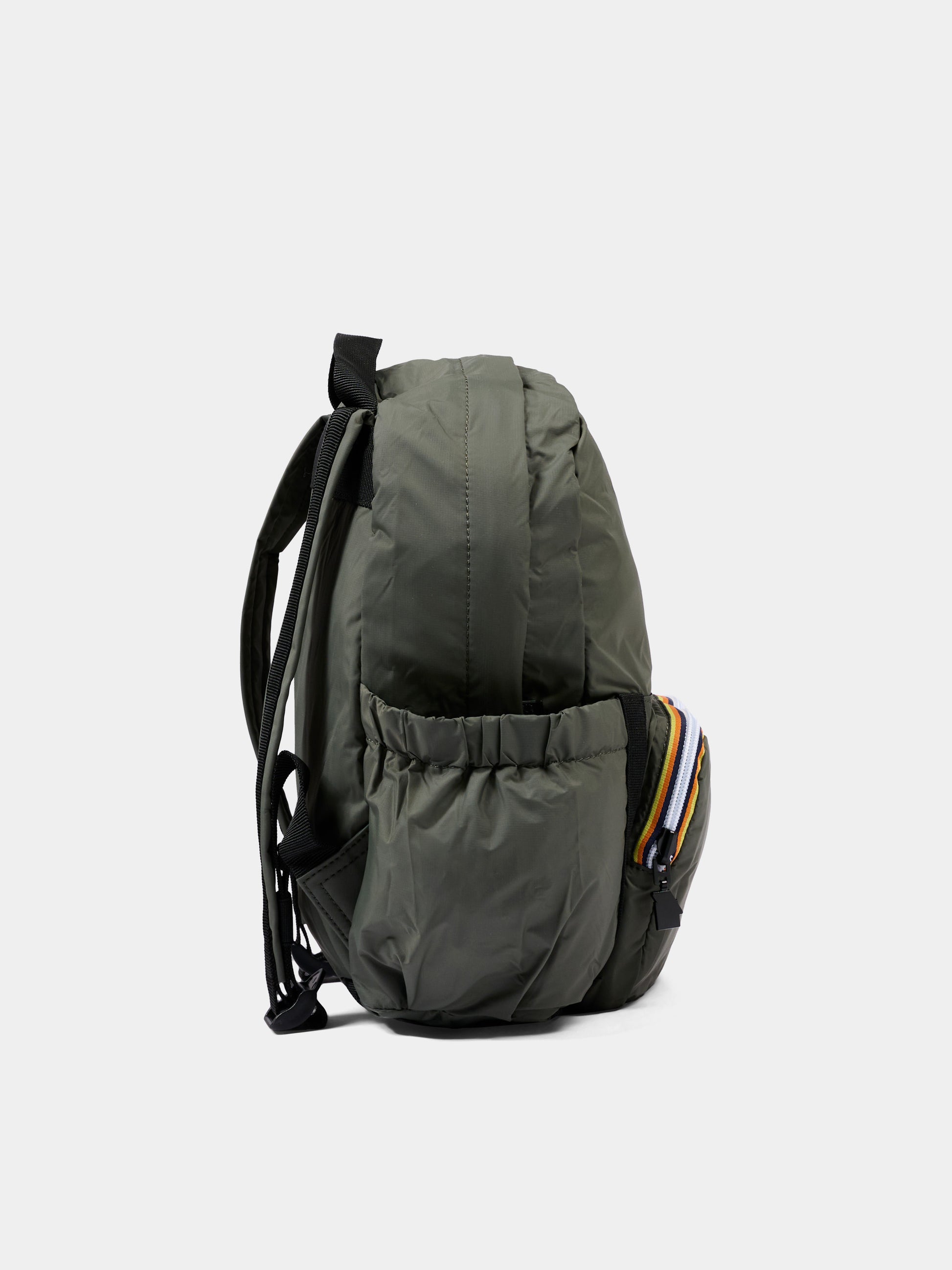 Zaino verde per bambini con logo,K-way,K81421W WMR