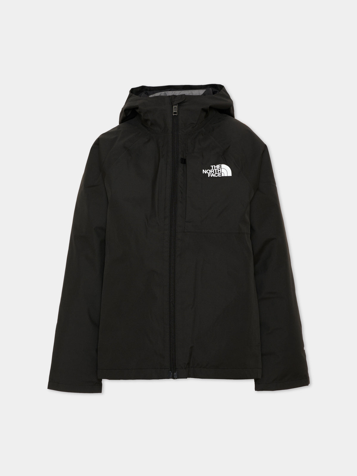 Black down jackets for kids with logo