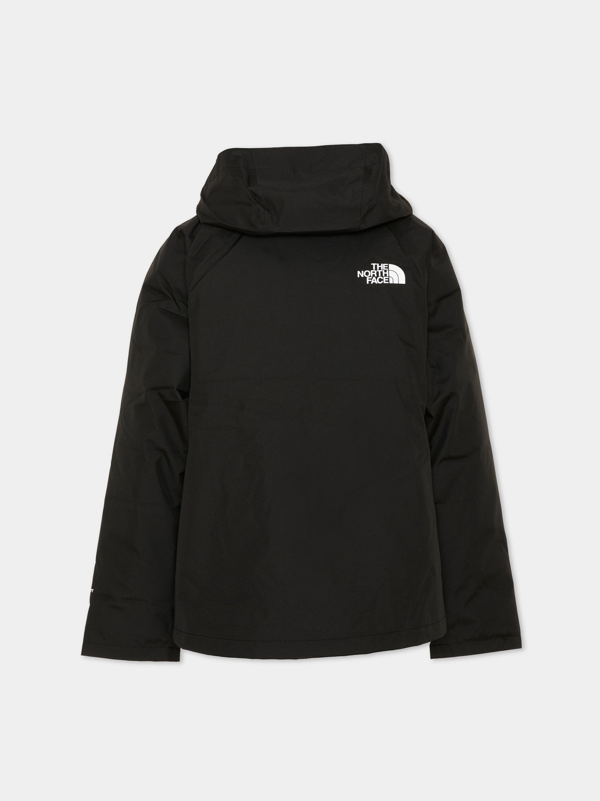 Black down jackets for kids with logo
