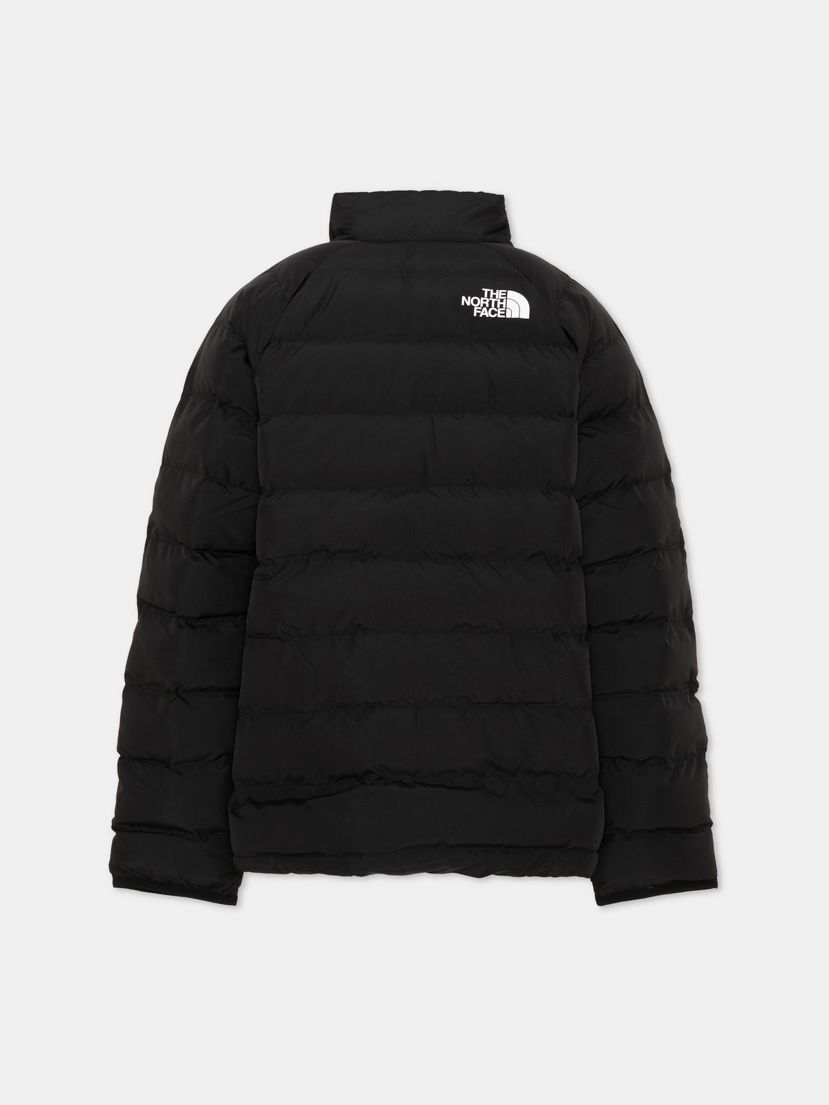 Black down jackets for kids with logo