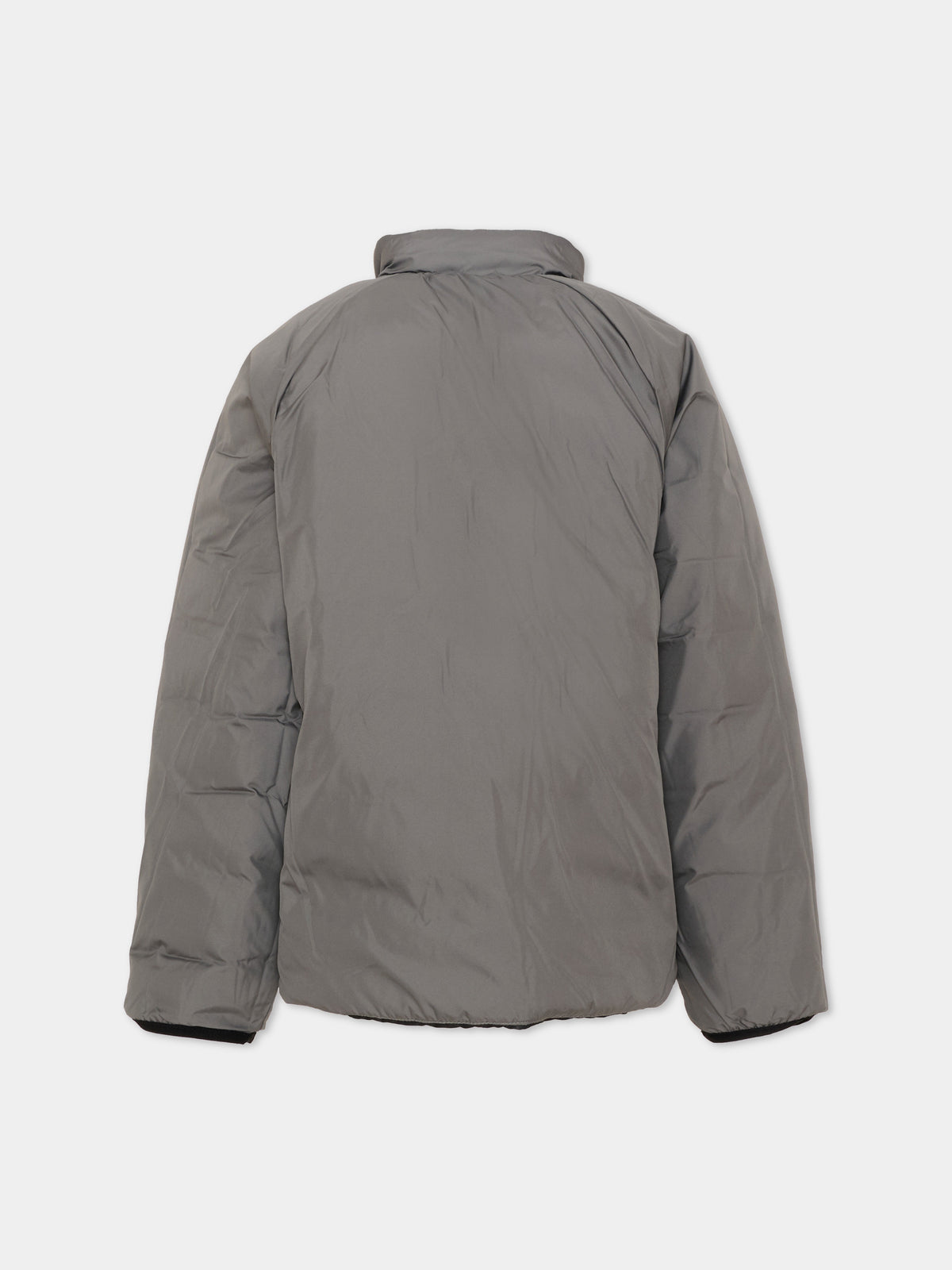 Black down jackets for kids with logo