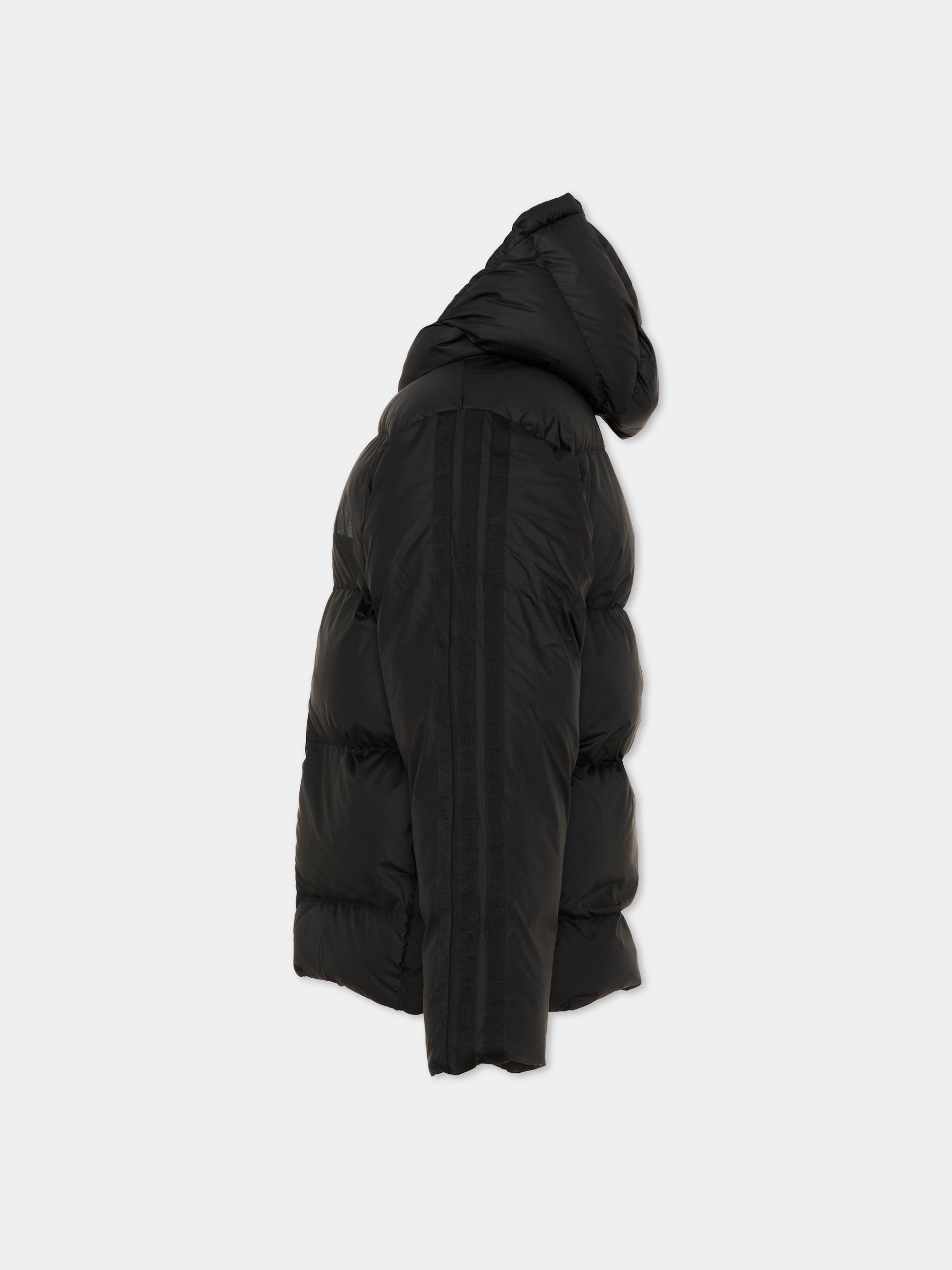 Piumino nero per bambini con cappuccio,Adidas,KH0197