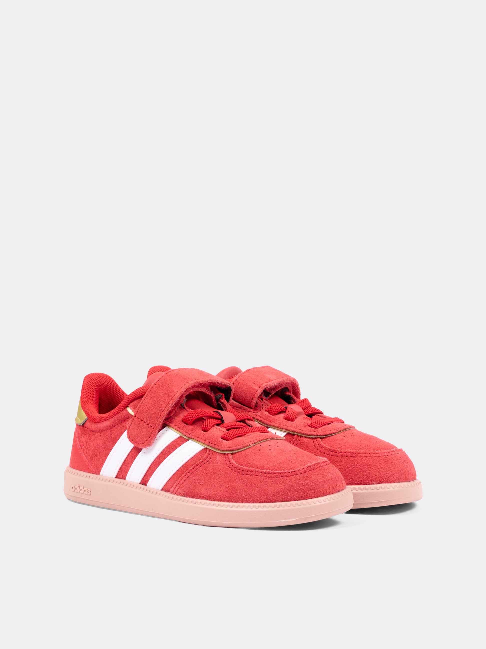 Sneakers rosse per bambini con velcro,Adidas,KJ4443