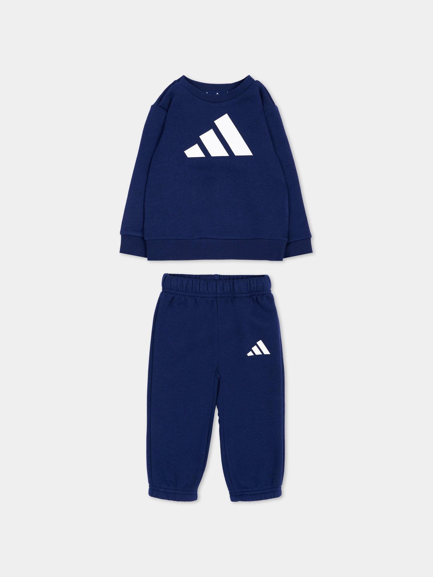 Completo sportivo blu per neonato con logo,Adidas,KS1471