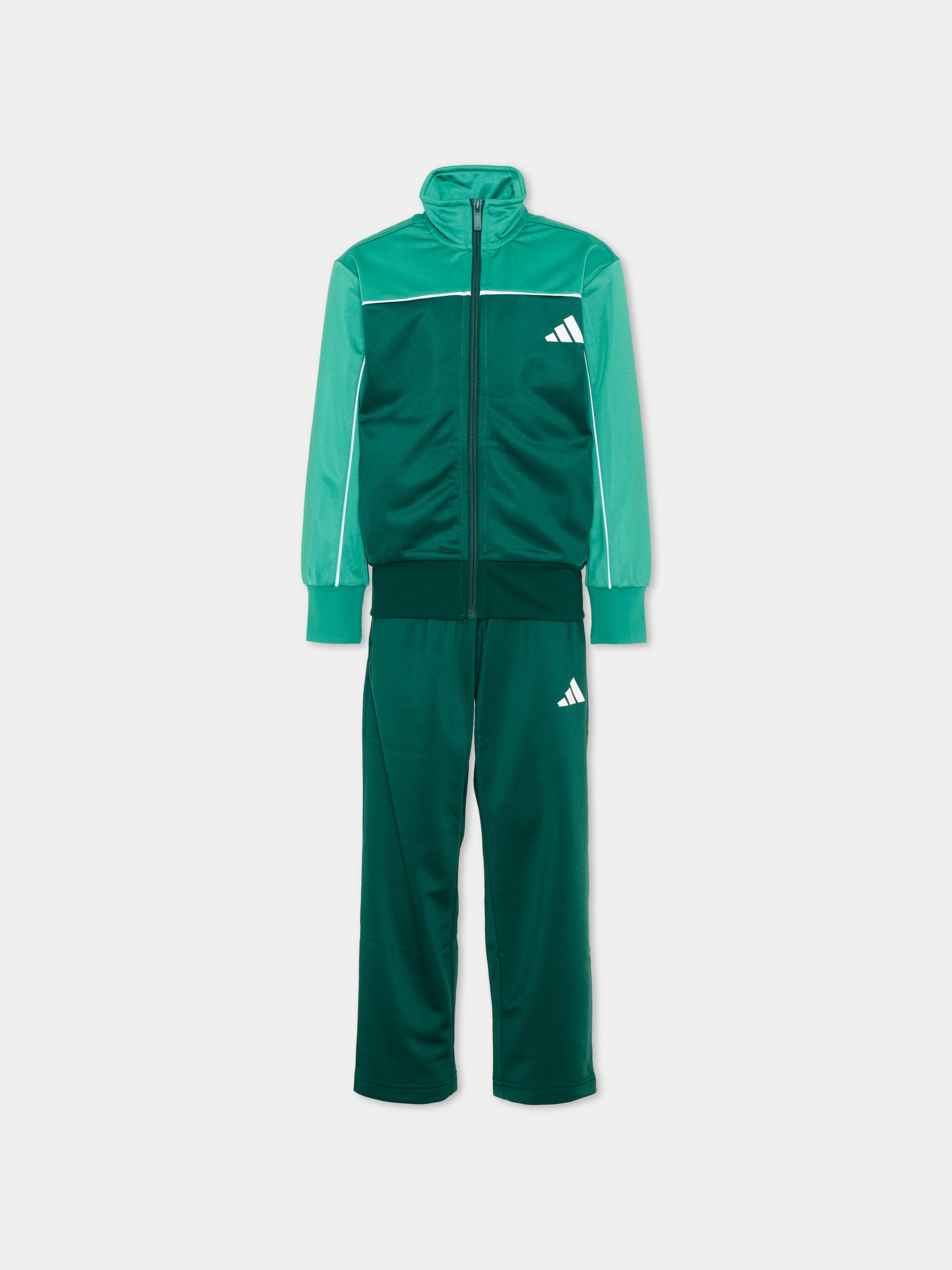 Completo sportivo lungo verde per bambino,Adidas,KT4158