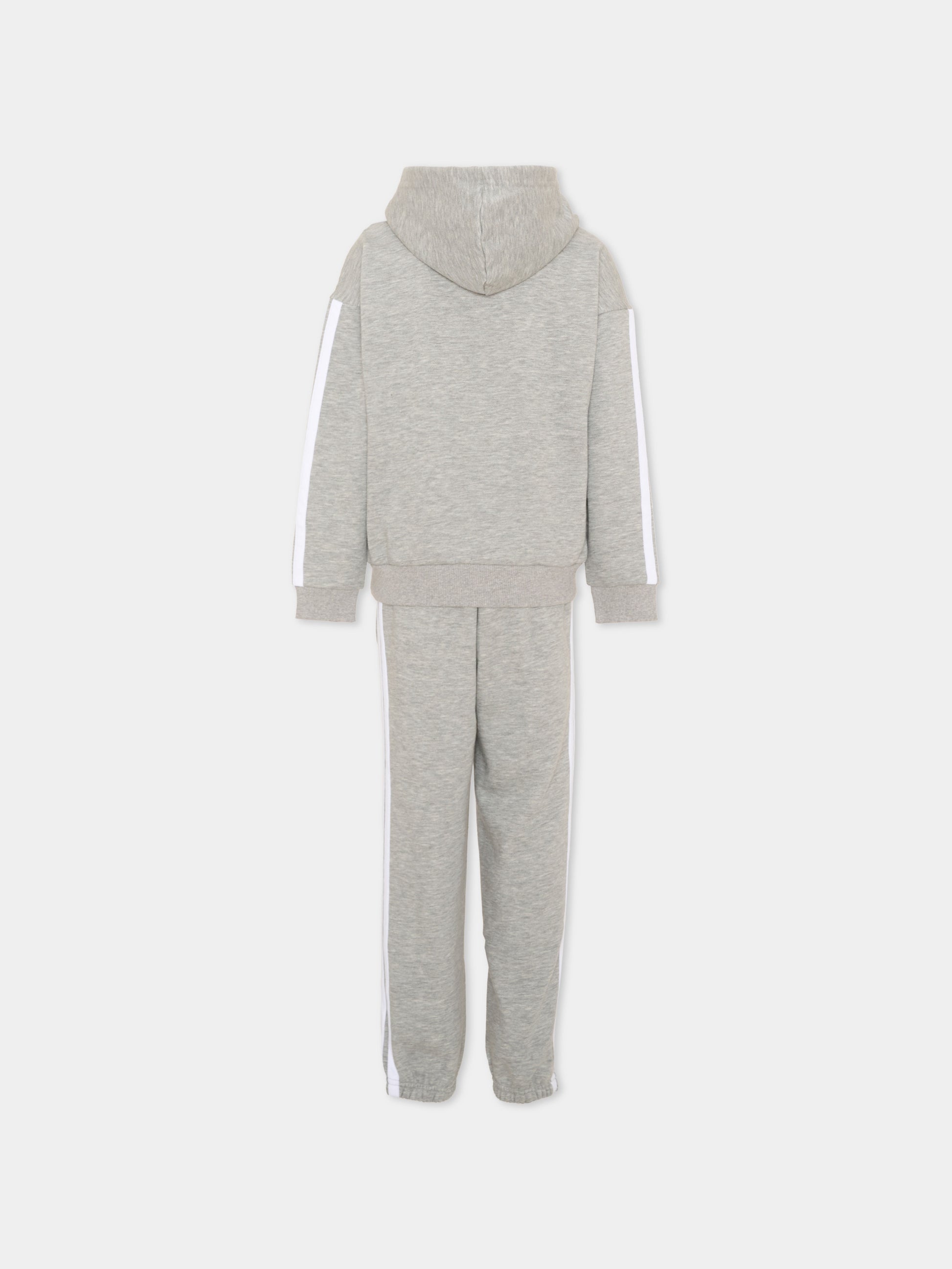 Completo sportivo grigio per bambino con logo,Adidas,KY5497