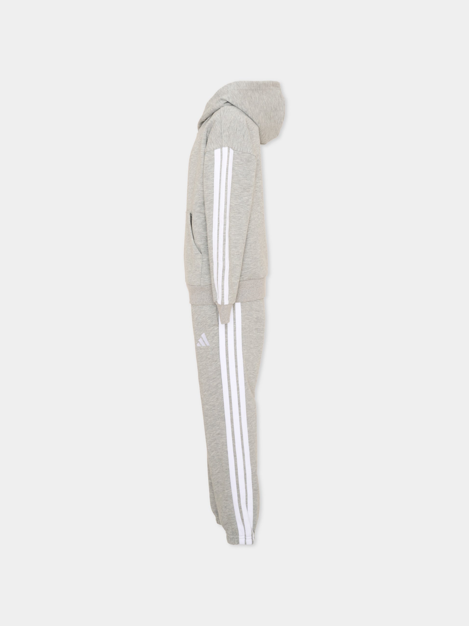 Completo sportivo grigio per bambino con logo,Adidas,KY5497