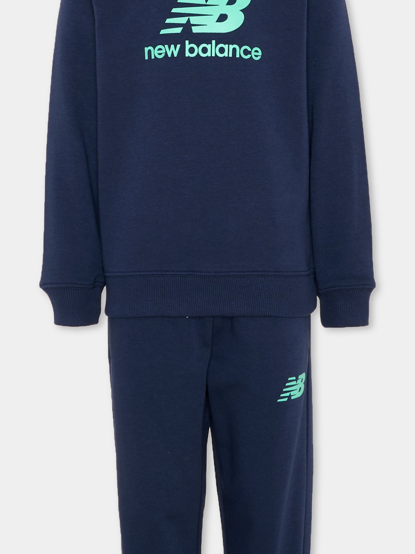 Completo sportivo blu per bambino con logo,New Balance,LAKB0321 NNY