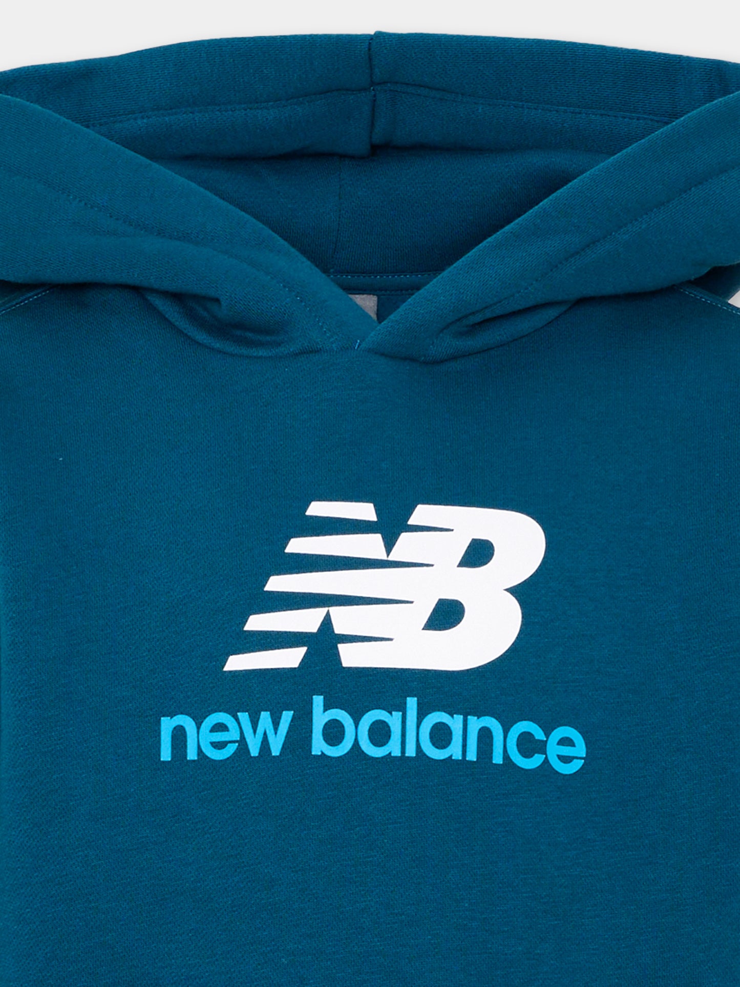 Felpa blu per bambino con logo,New Balance,LAKB0366 STS