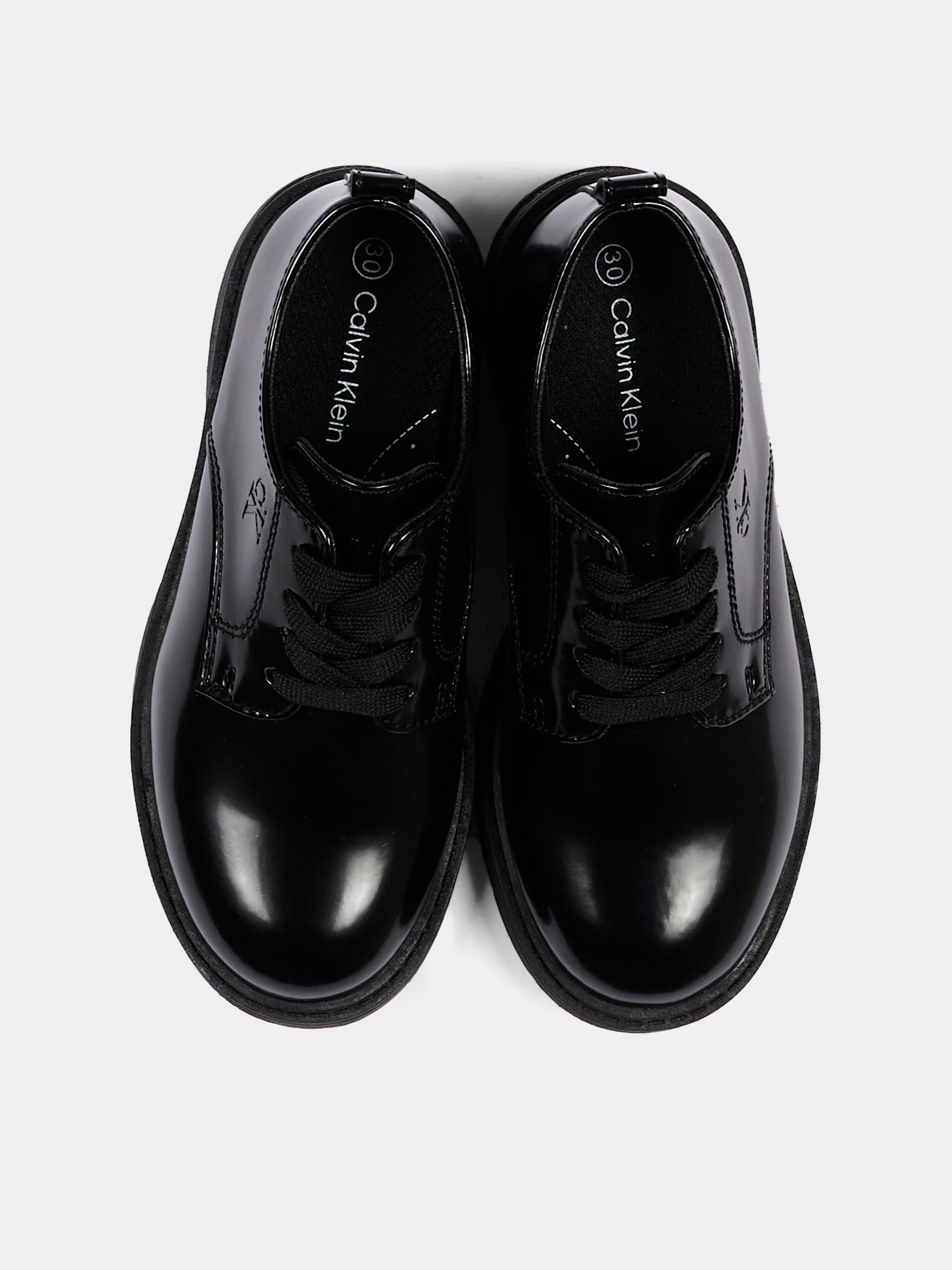 Stringate nere per bambino con logo,Calvin Klein Kids,V3X4 83494 1453999