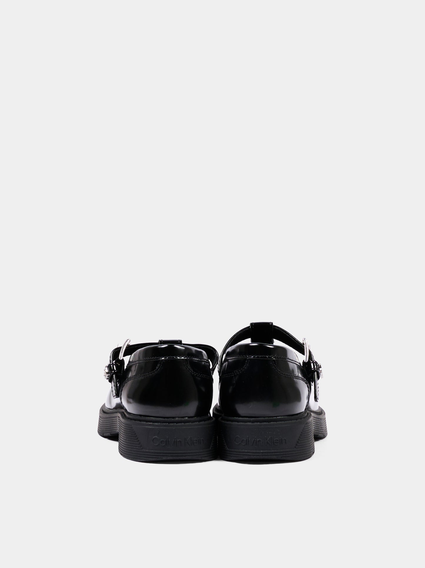 Occhi Di Bue nero per bambina con fibbia,Calvin Klein Kids,V3A4 83405 1458999