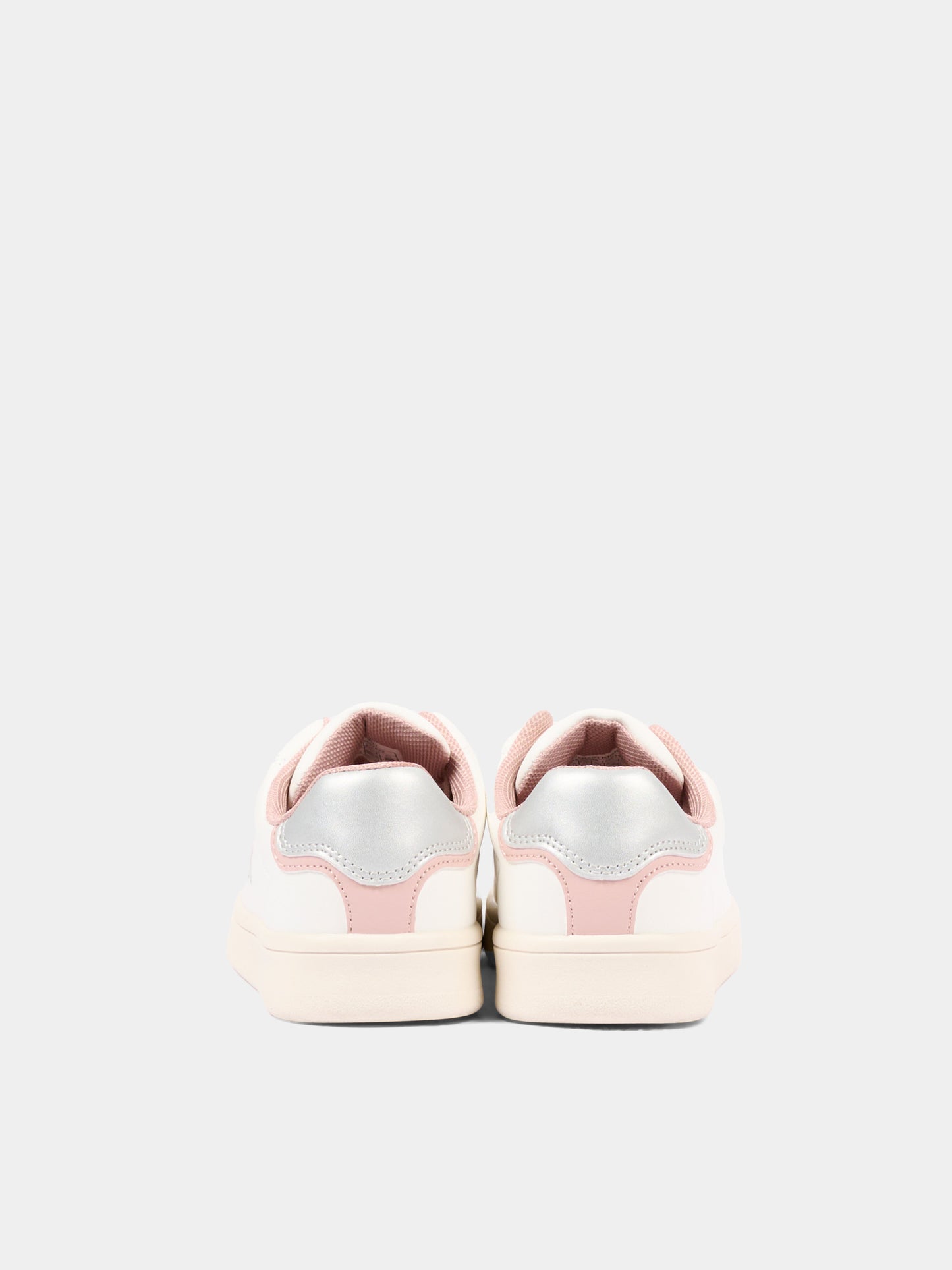 Sneakers bianche per bambina con logo,Calvin Klein Kids,V3A9 83386 1355Y622