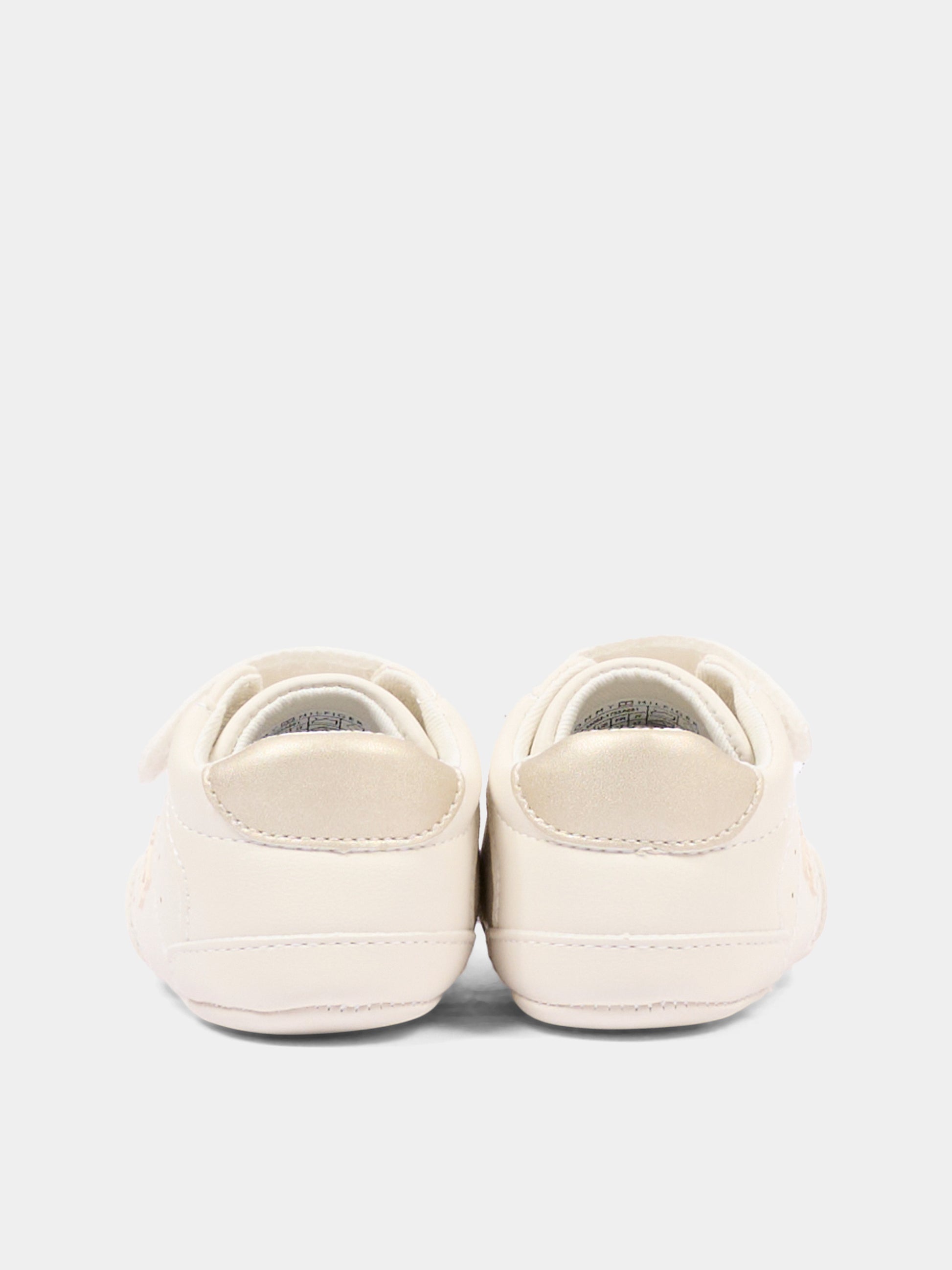 Sneakers avorio per neonati con logo,Tommy Hilfiger Junior,T0A9 35058 1755A681