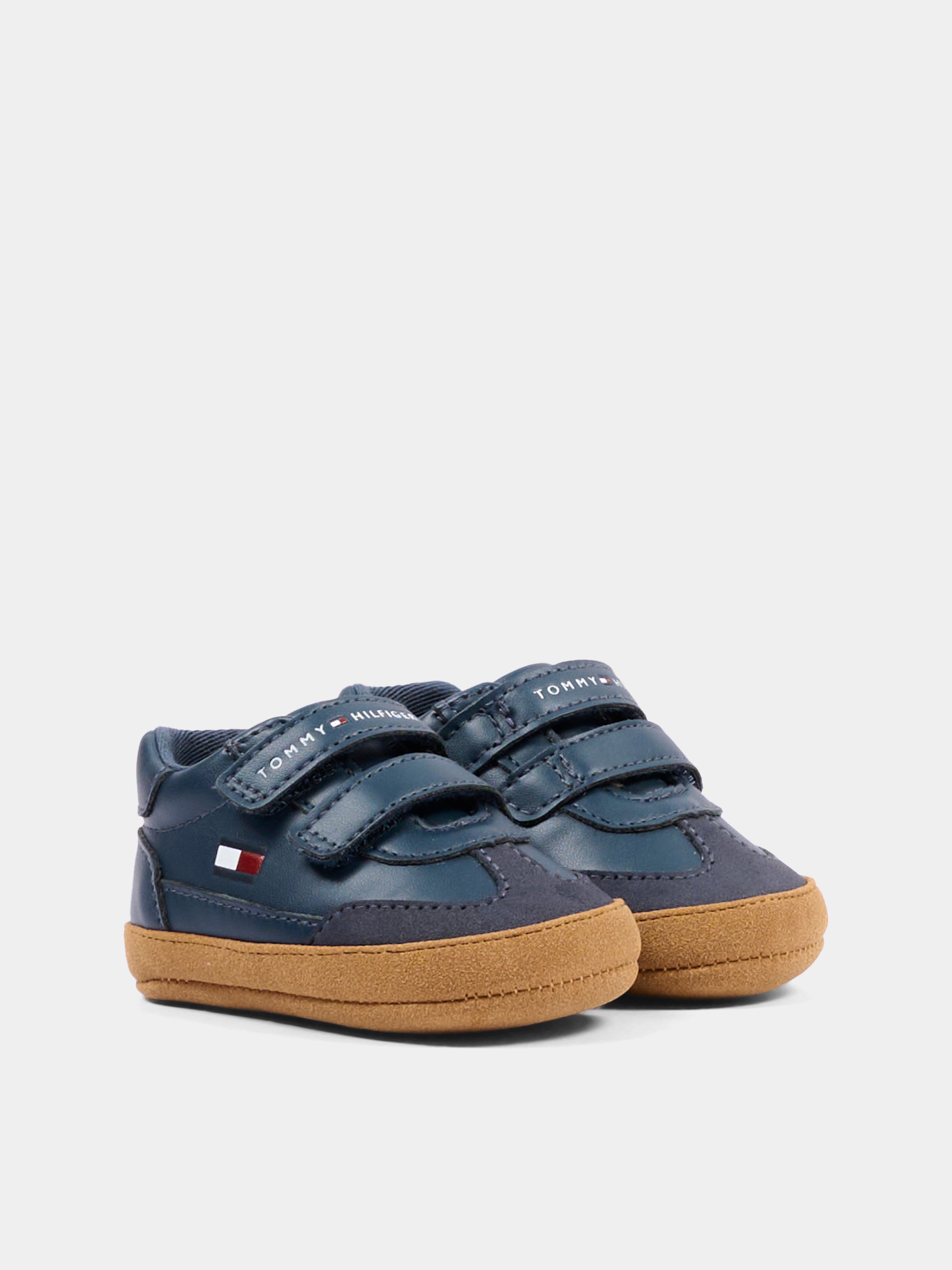 Sneakers blu per neonato con logo,Tommy Hilfiger Junior,T0B9 35210 1755800