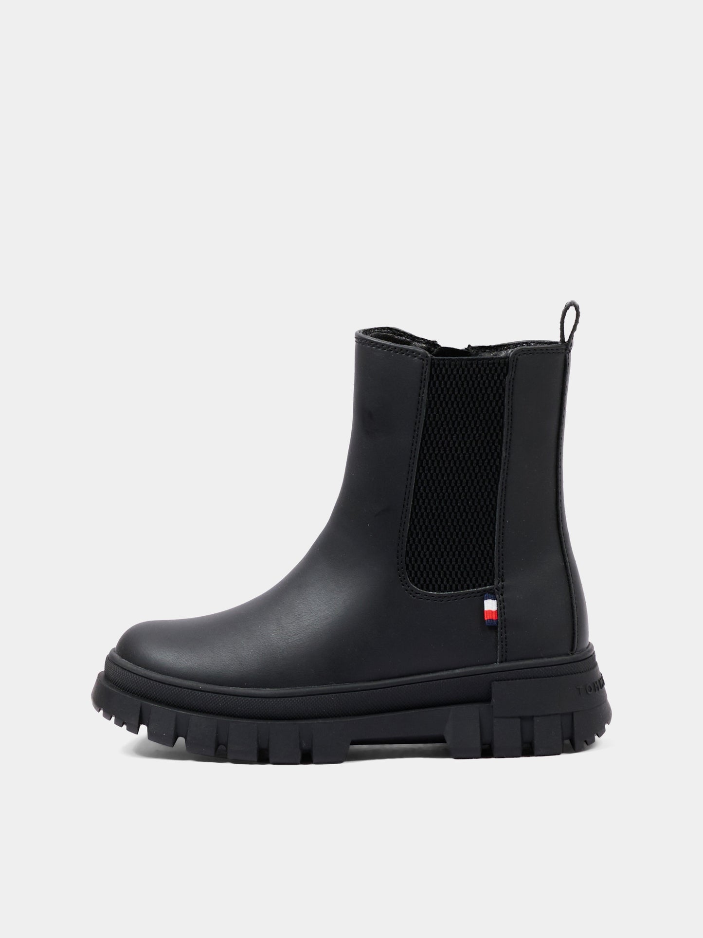 Stivaletti neri per bambino con logo,Tommy Hilfiger Junior,T3X5 35295 1355999