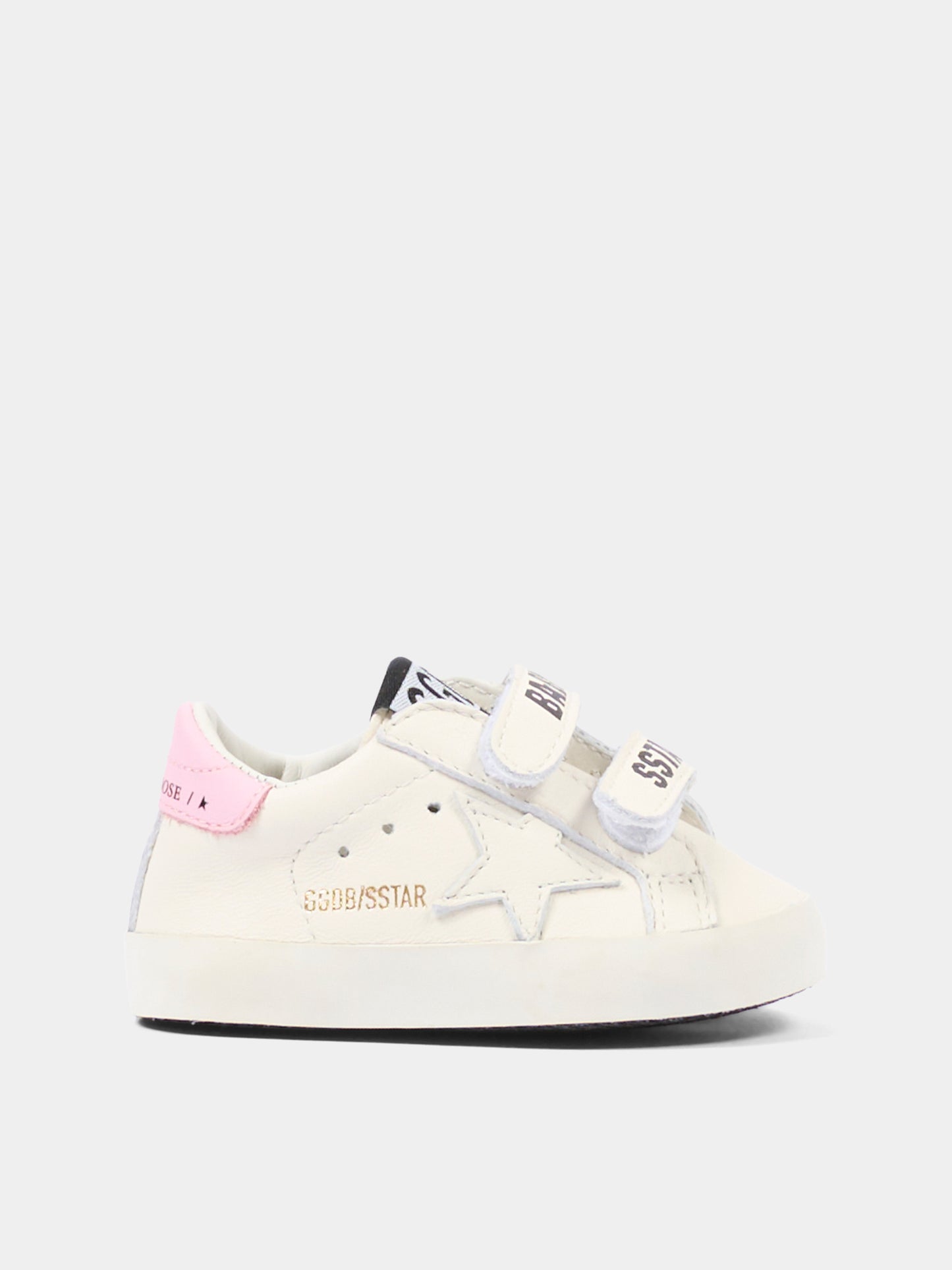 Set sneakers bianco per neonata con stella,Golden Goose,GIF00534 F007129 11410