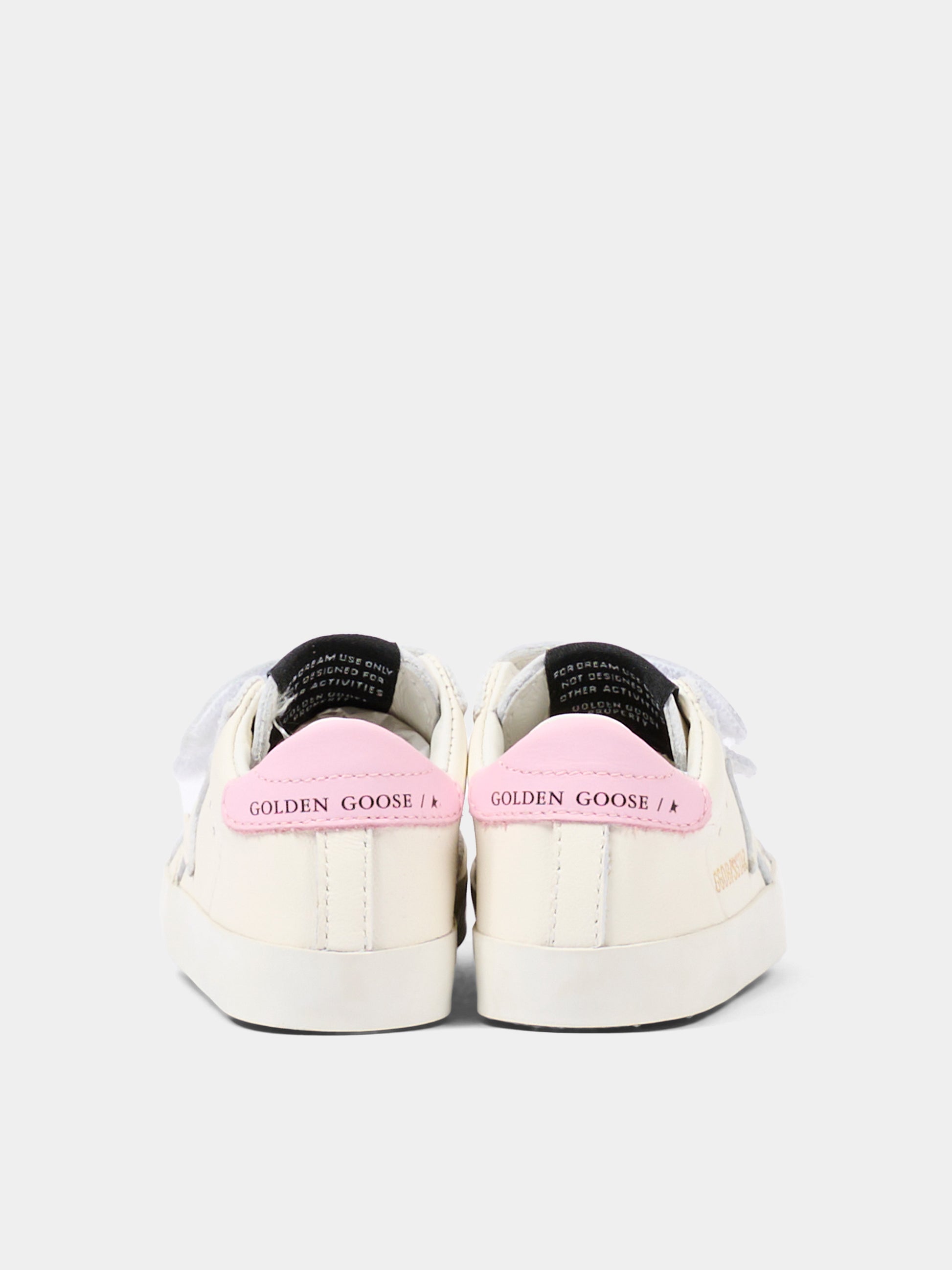 Set sneakers bianco per neonata con stella,Golden Goose,GIF00534 F007129 11410