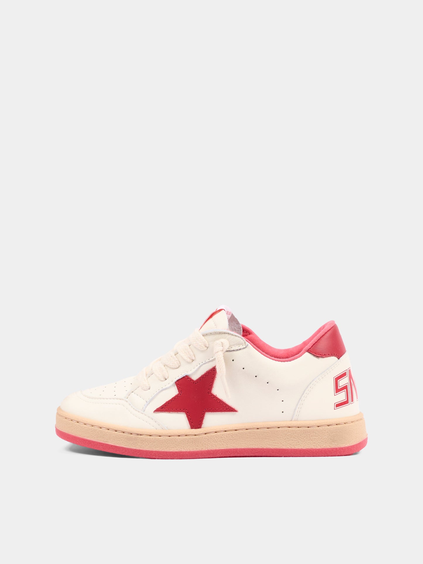 Sneakers bianche Ball Star New per bambino,Golden Goose,GJF00439 F004247 10350