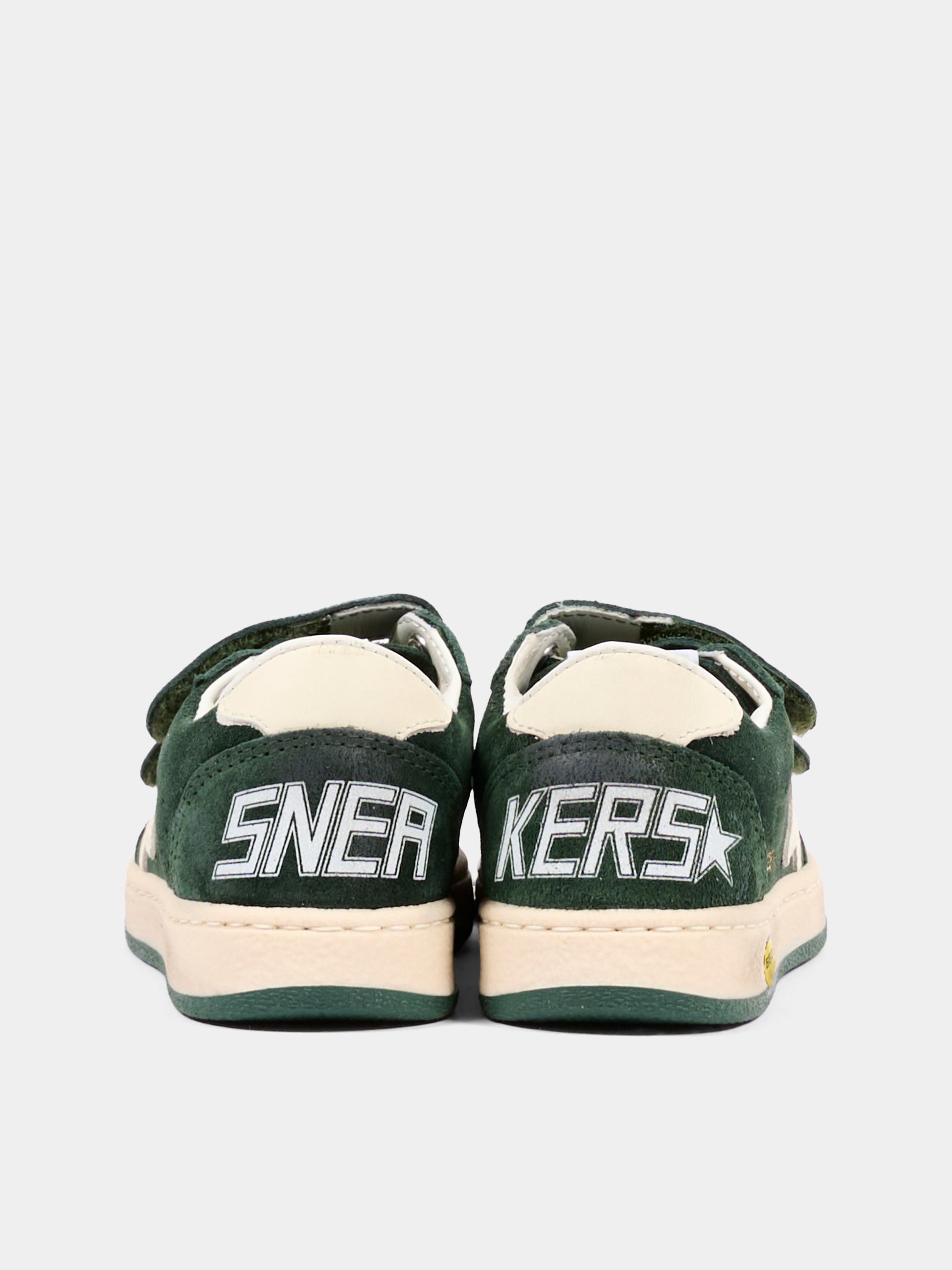Sneakers verdi Ball Star Strap per bambino,Golden Goose,GJF00501 F008055 35924
