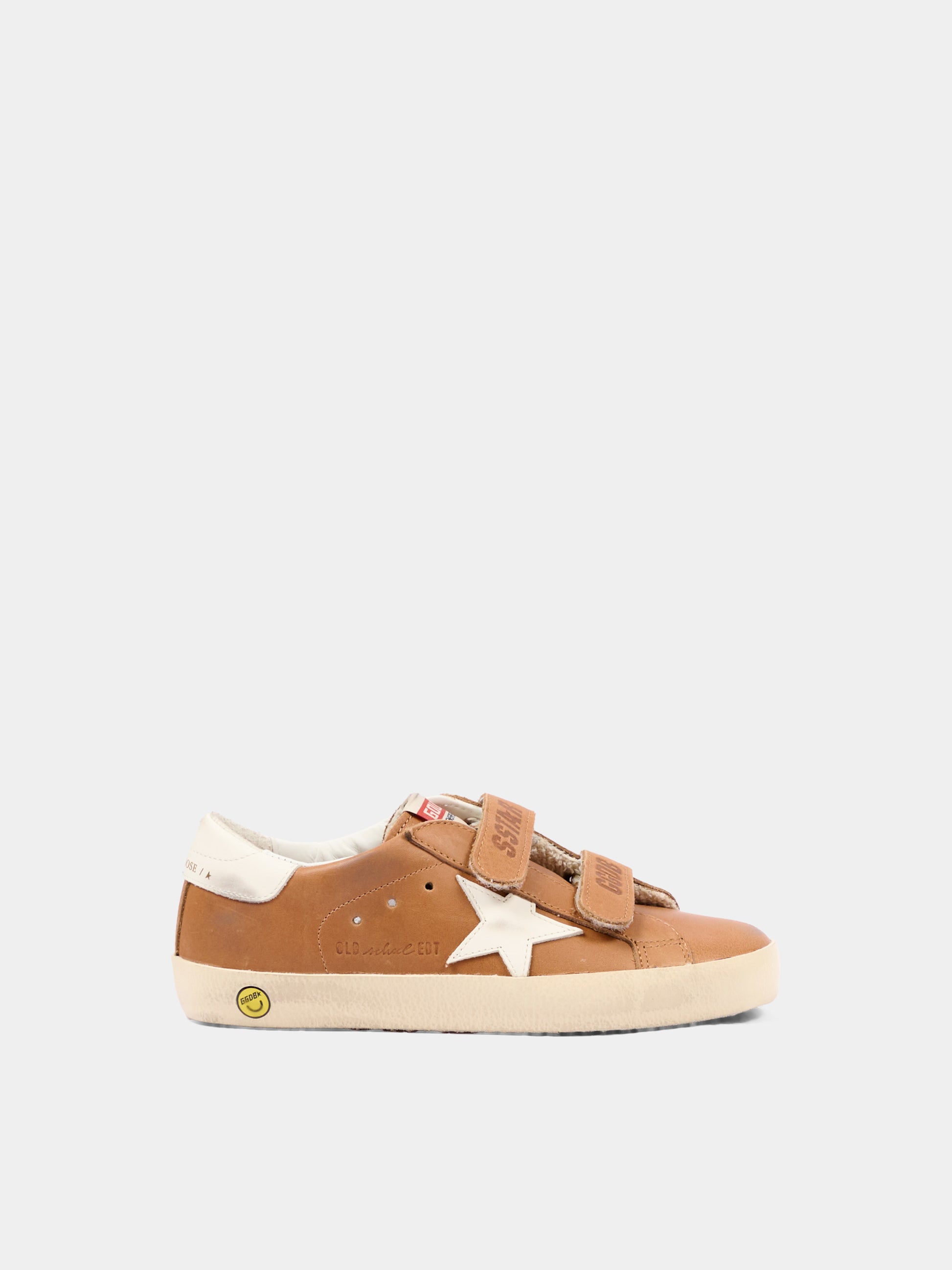 Sneakers Old School marroni a strappi per bambini,Golden Goose,GJF00111 F008644 55799